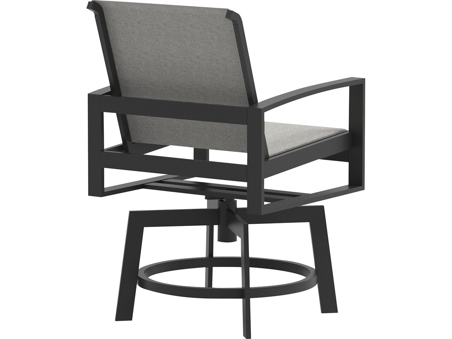 Lane Venture Bonavista Sling Swivel Bar Stool in Arch Arm