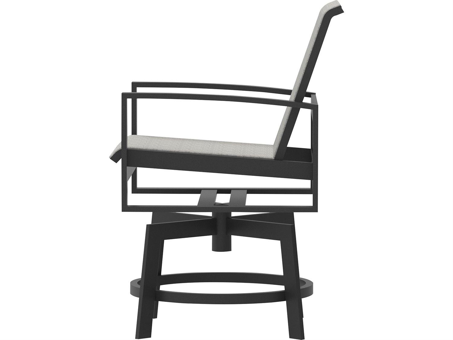 Lane Venture Bonavista Sling Swivel Bar Stool in Arch Arm