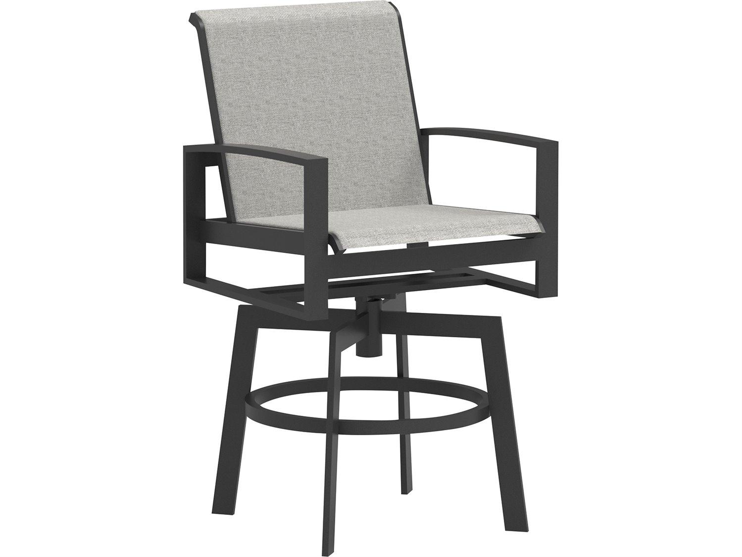 Lane Venture Bonavista Sling Swivel Counter Stool in Arch Arm