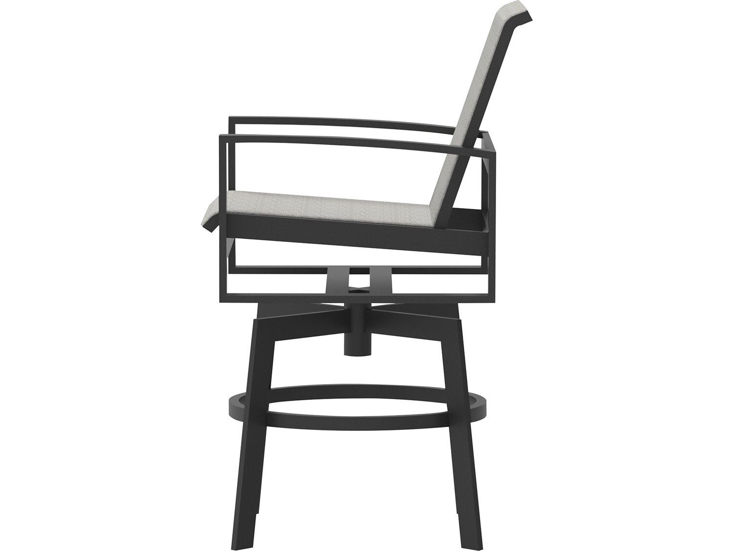 Lane Venture Bonavista Sling Swivel Counter Stool in Arch Arm