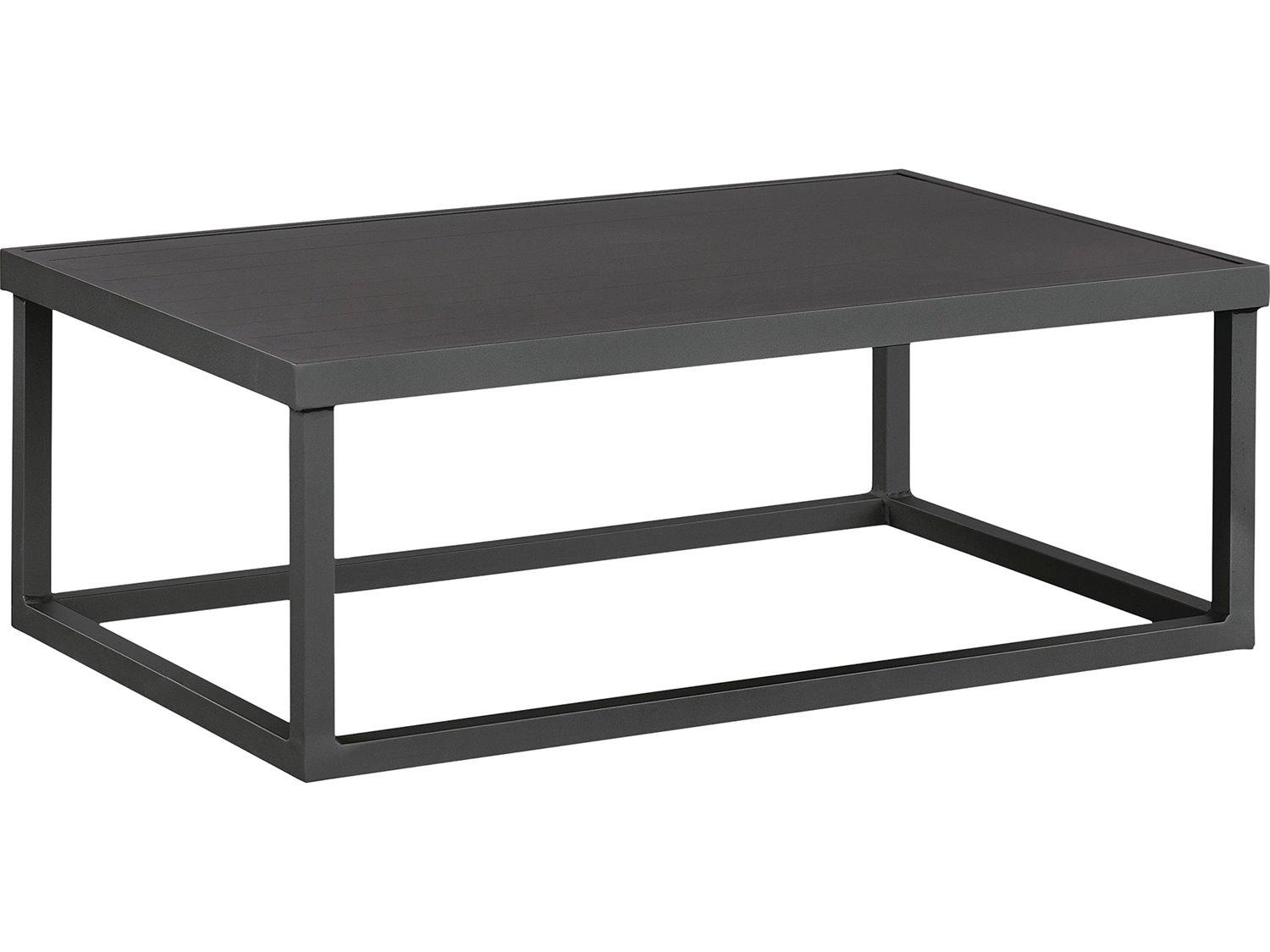 Lane Venture Bonavista Aluminum Rectangular Cocktail Table - Slat Top