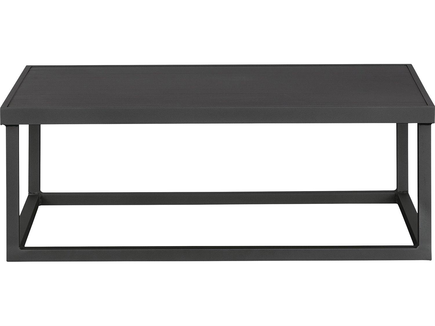 Lane Venture Bonavista Aluminum Rectangular Cocktail Table - Slat Top