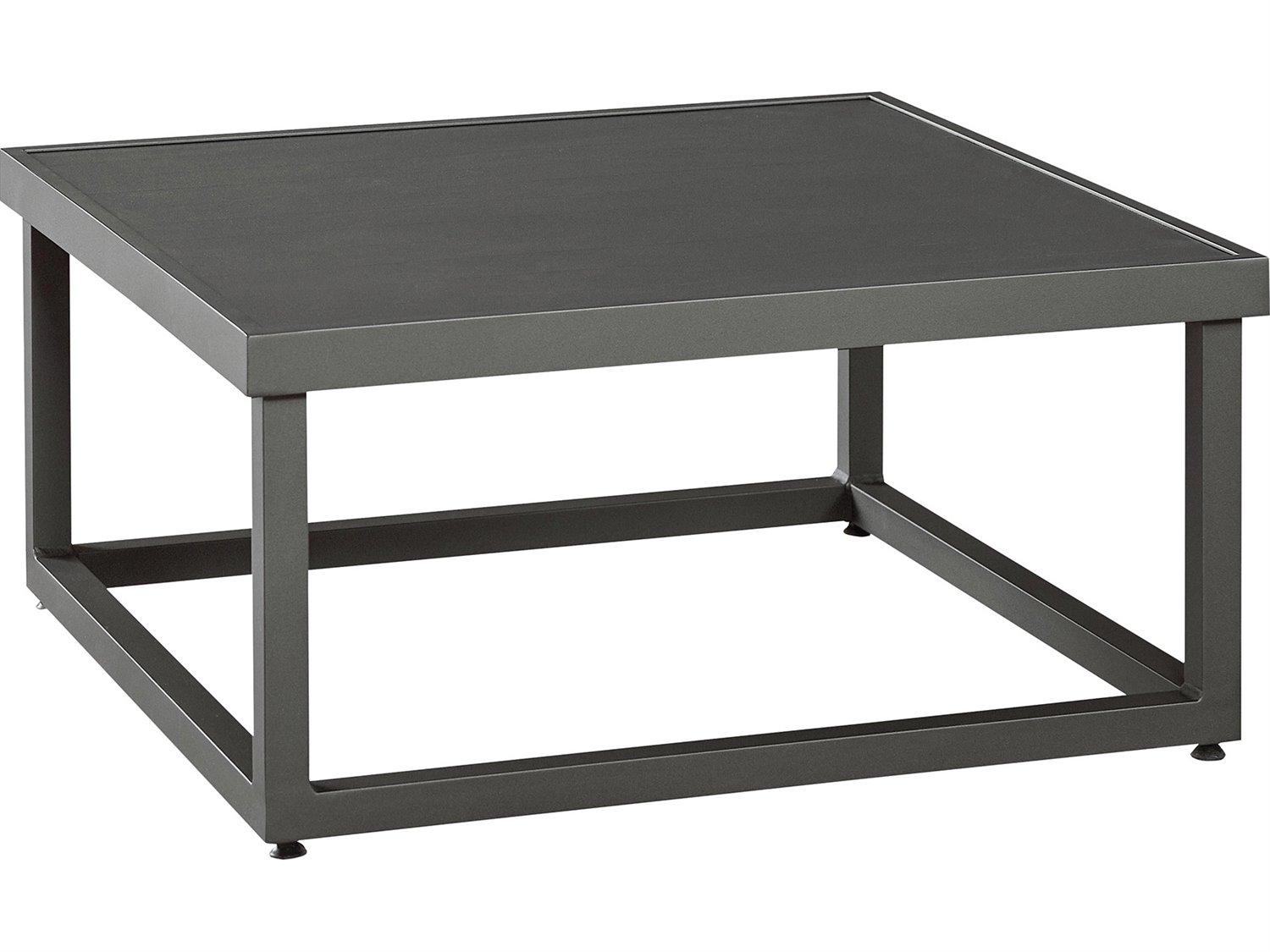 Lane Venture Bonavista Aluminum Square Cocktail Table - Slat Top