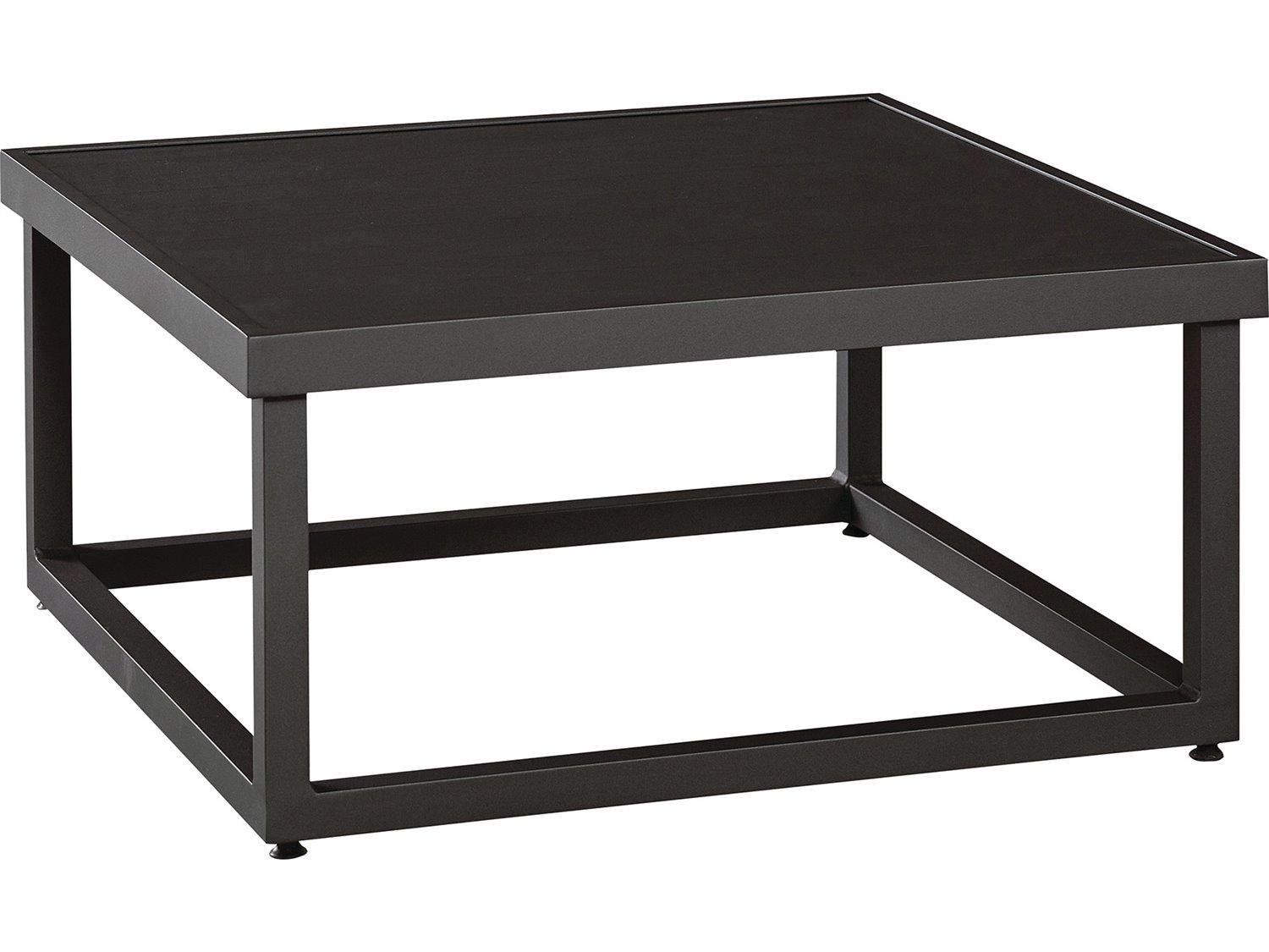 Lane Venture Bonavista Aluminum Square Cocktail Table - Slat Top