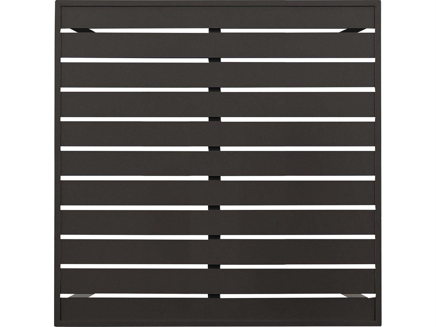 Lane Venture Bonavista Aluminum 38" Square Dining Table- Slat Top