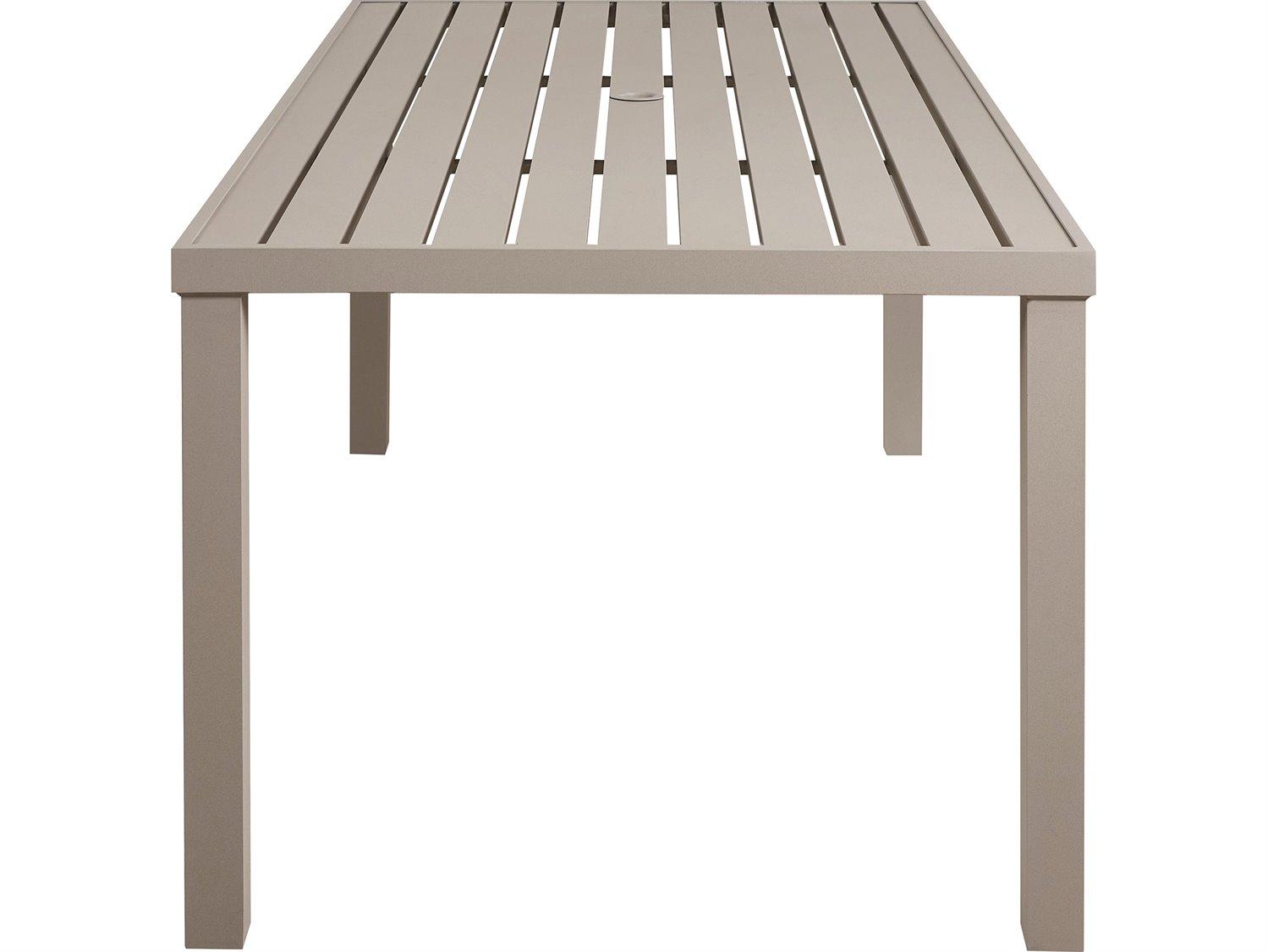 Lane Venture Bonavista Aluminum 72" Rectangular Dining Table- Slat Top
