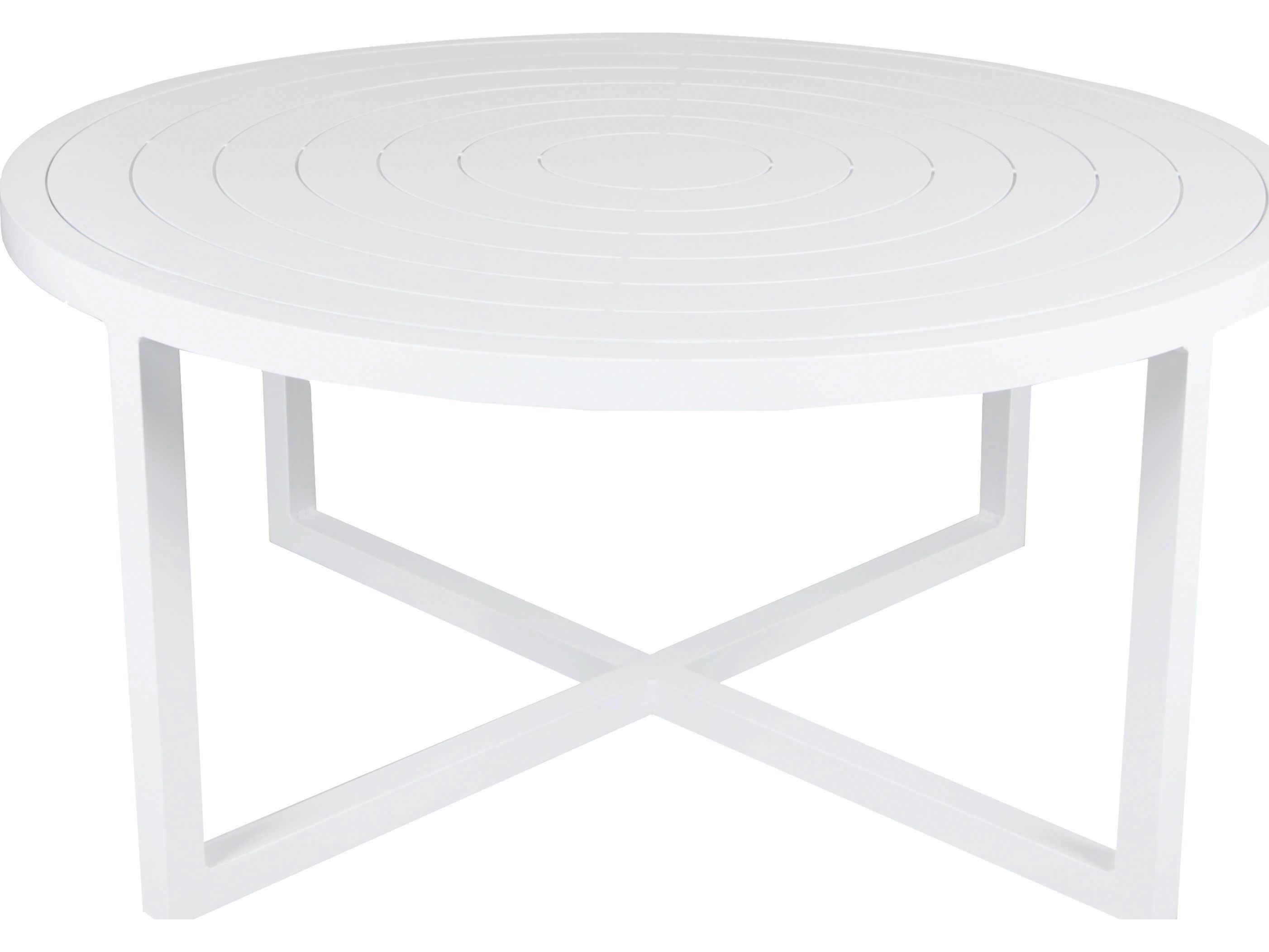 Lane Venture Contempo Aluminum Round Outdoor Patio Coffee Table