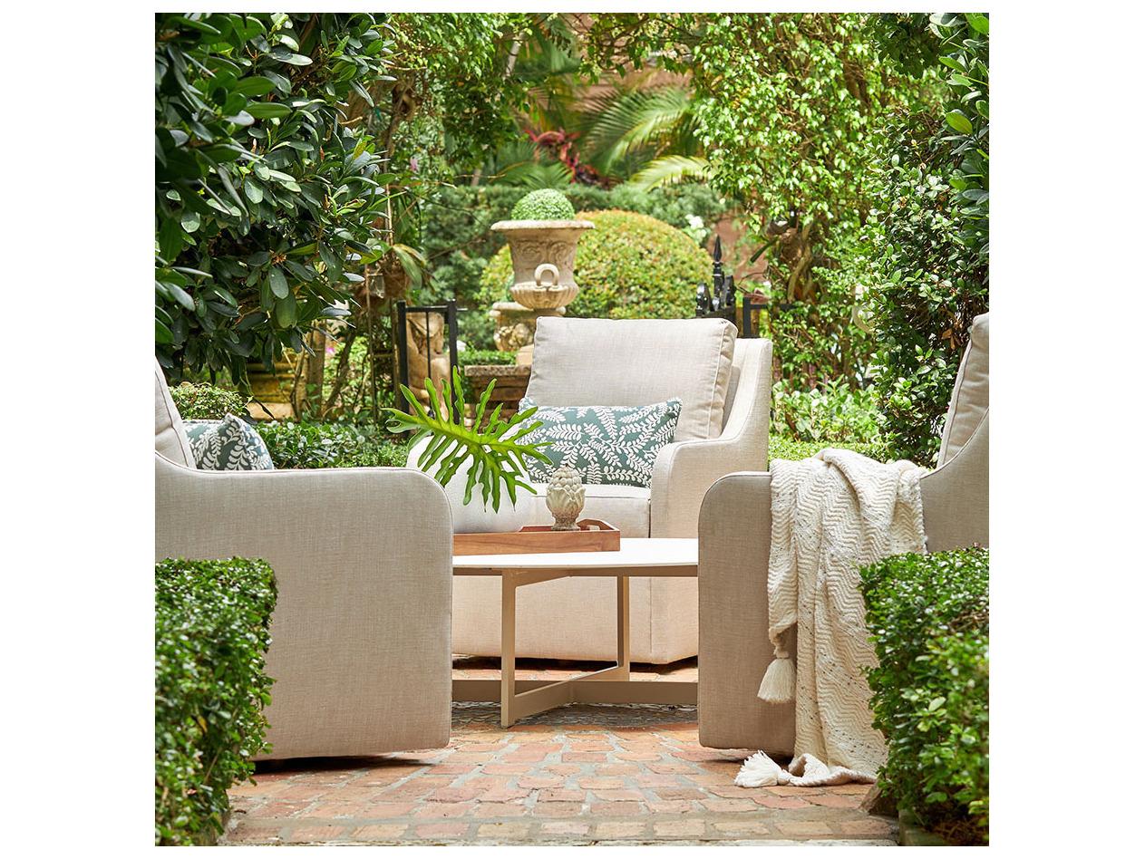 Lane Venture Fulton Aluminum Round Coffee Table