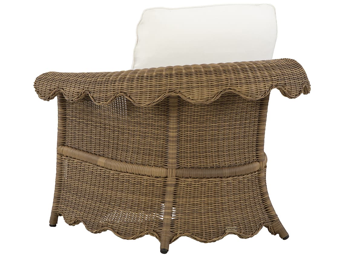 Lane Venture Cleary by Celerie Kemble Wicker Outdoor Patio Lounge Chair