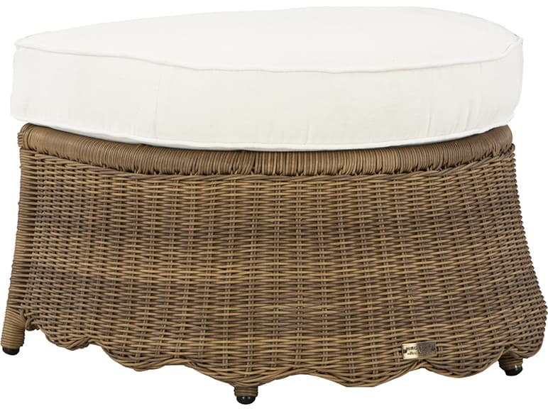 Lane Venture Cleary by Celerie Kemble Wicker Patio Ottoman