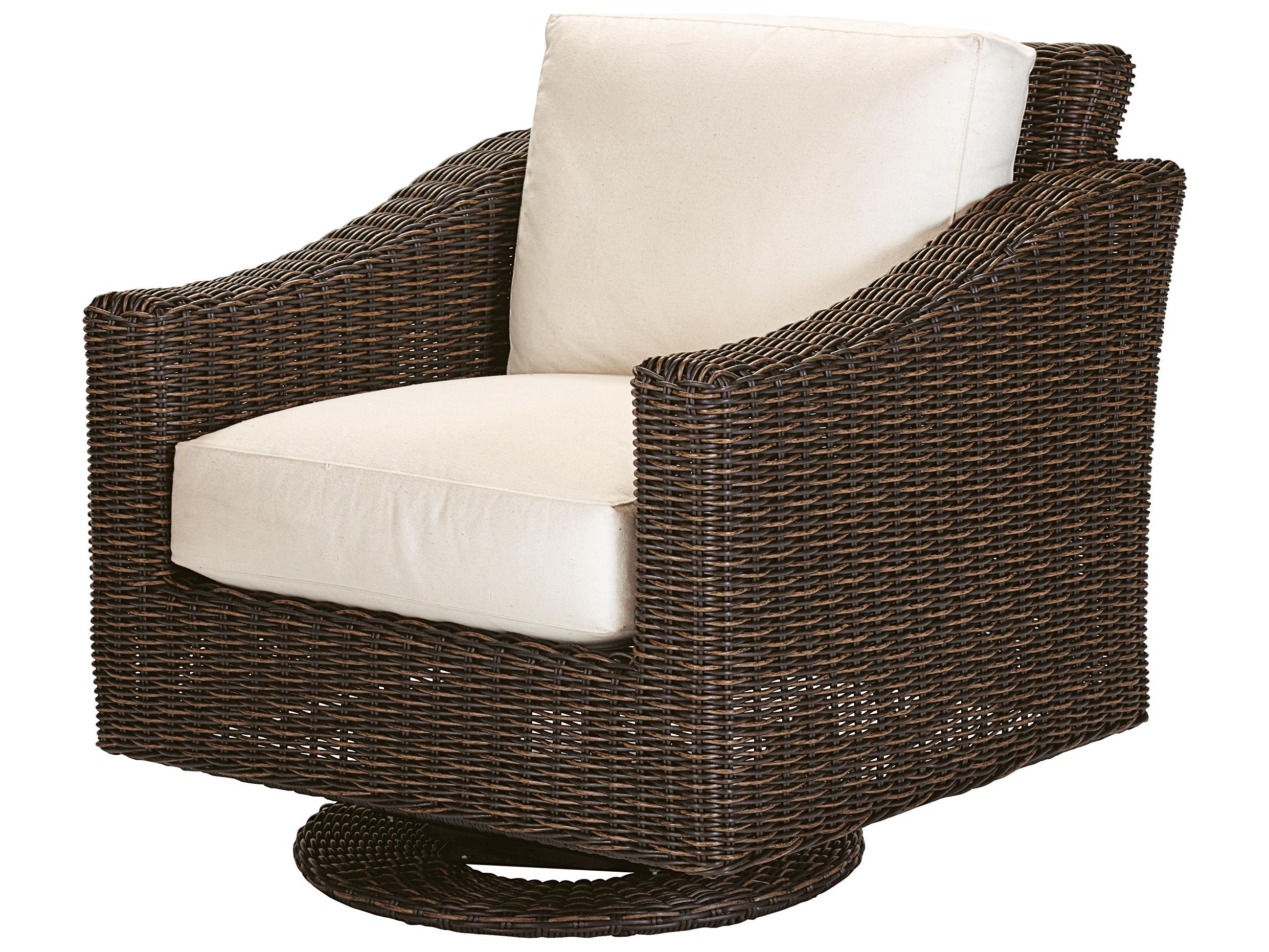 Lane Venture Requisite Wicker Swivel Glider Outdoor Patio Lounge Chair