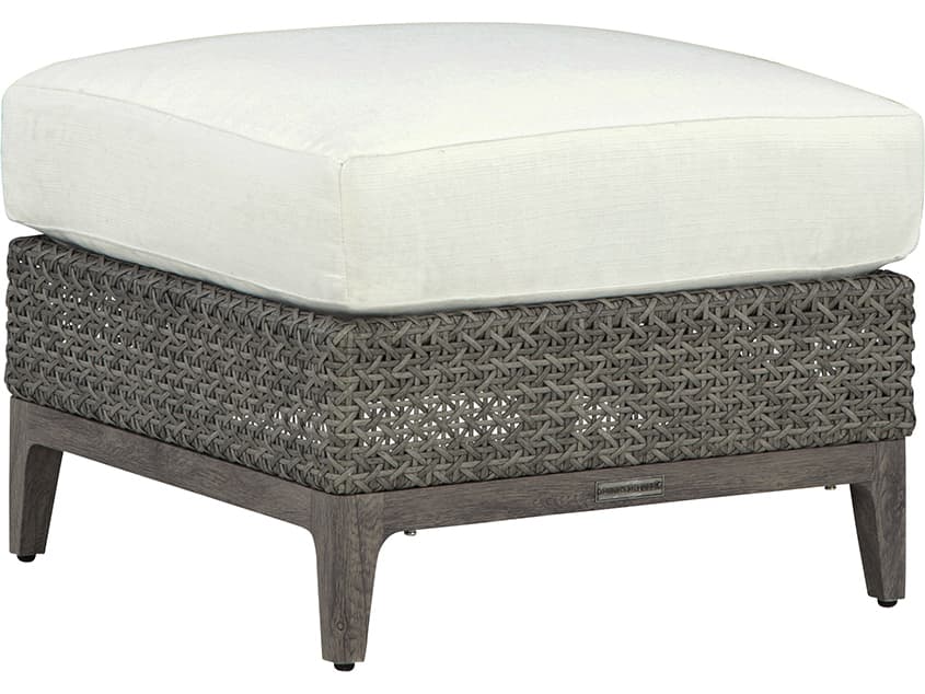 Lane Venture Lenox Hill Wicker Outdoor Patio Ottoman