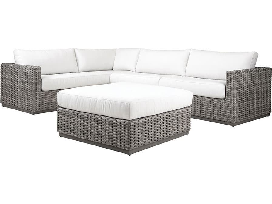 Lane Venture Hyannis Wicker LAF Return Sofa