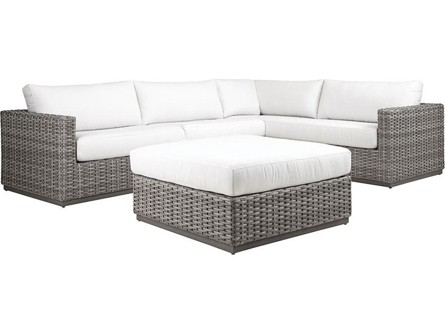 Lane Venture Hyannis Wicker RAF Return Sofa