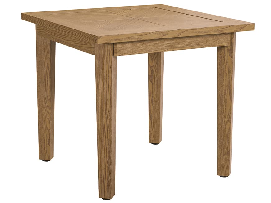 Lane Venture Hemmingway Resort Honey Oak Aluminum Square Outdoor Patio End Table