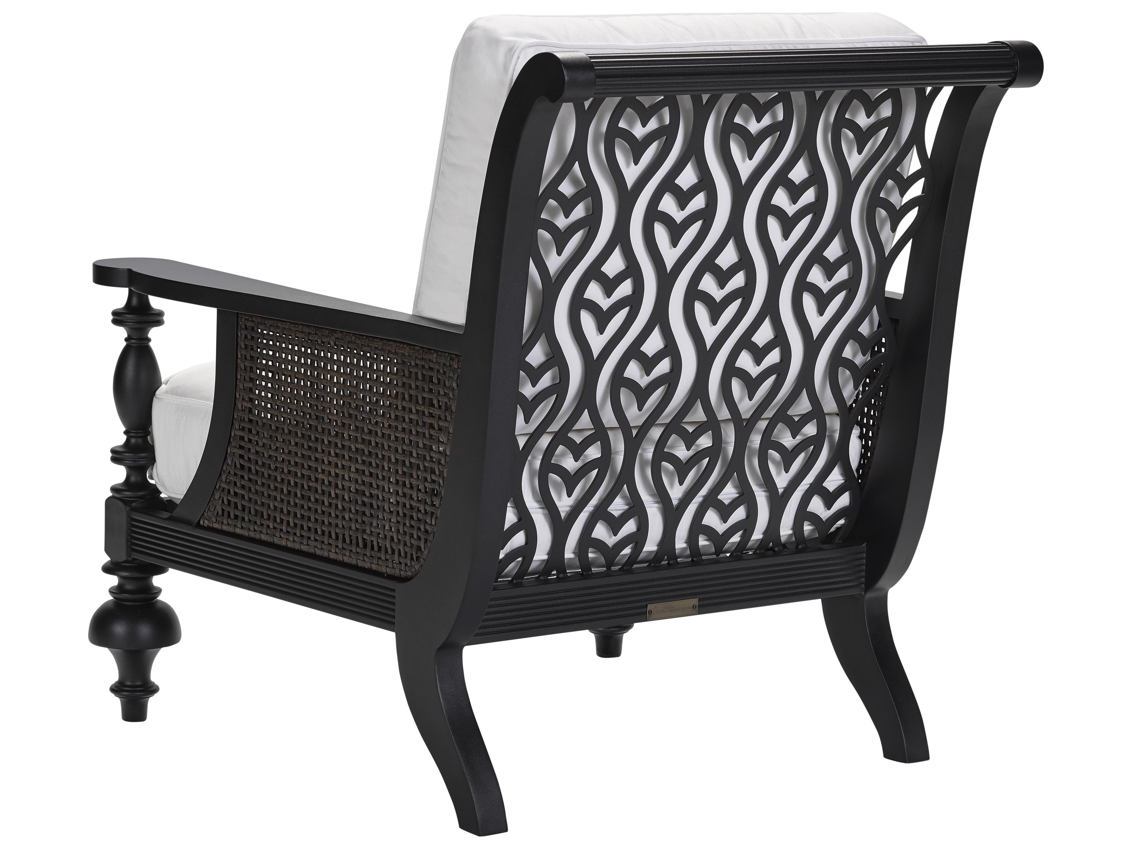 Lane Venture Hemingway Plantation Black Truffle Cast Aluminum Patio Lounge Chair
