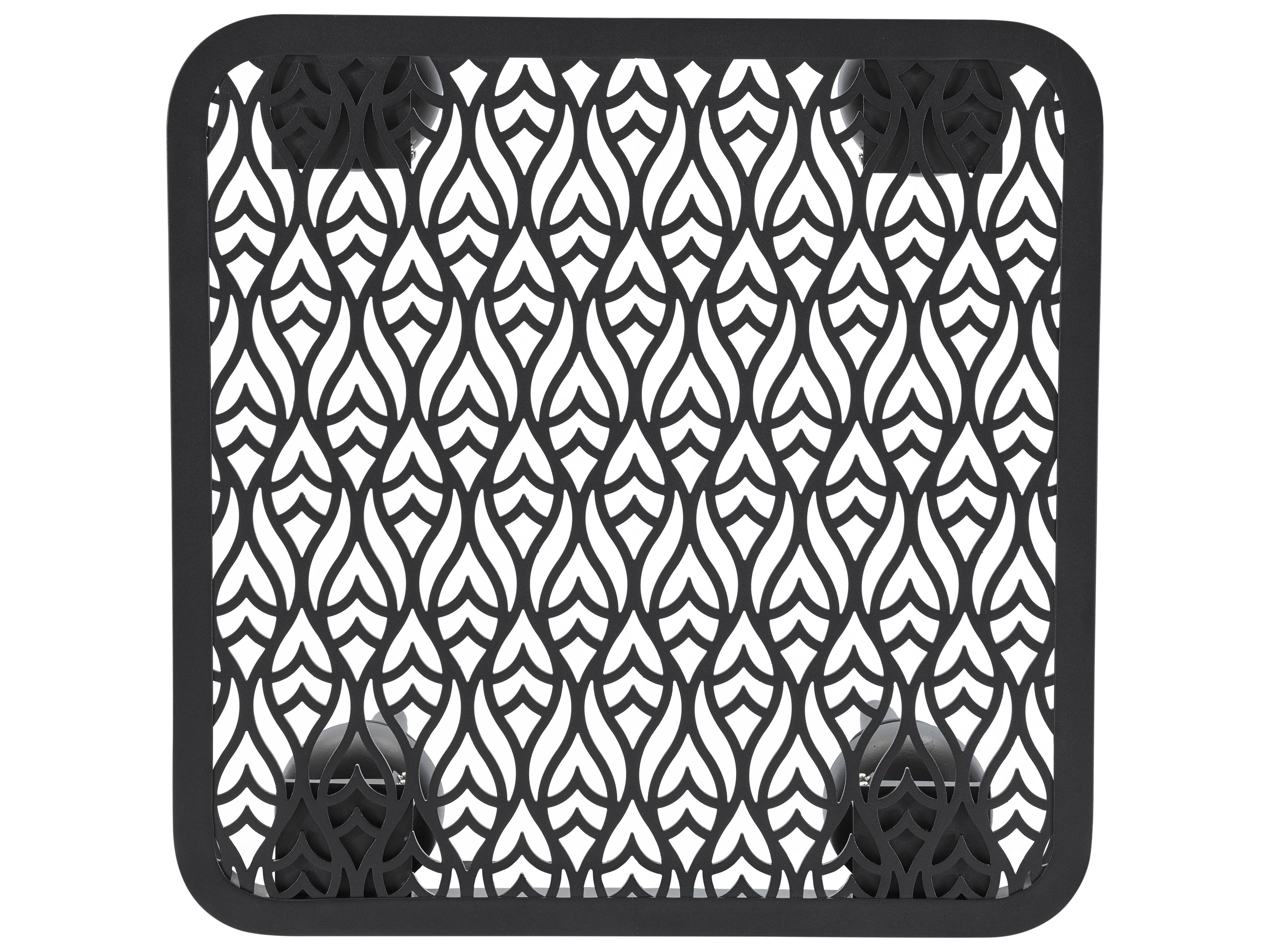 Lane Venture Hemingway Plantation Black Truffle Cast Aluminum Square Patio End Table