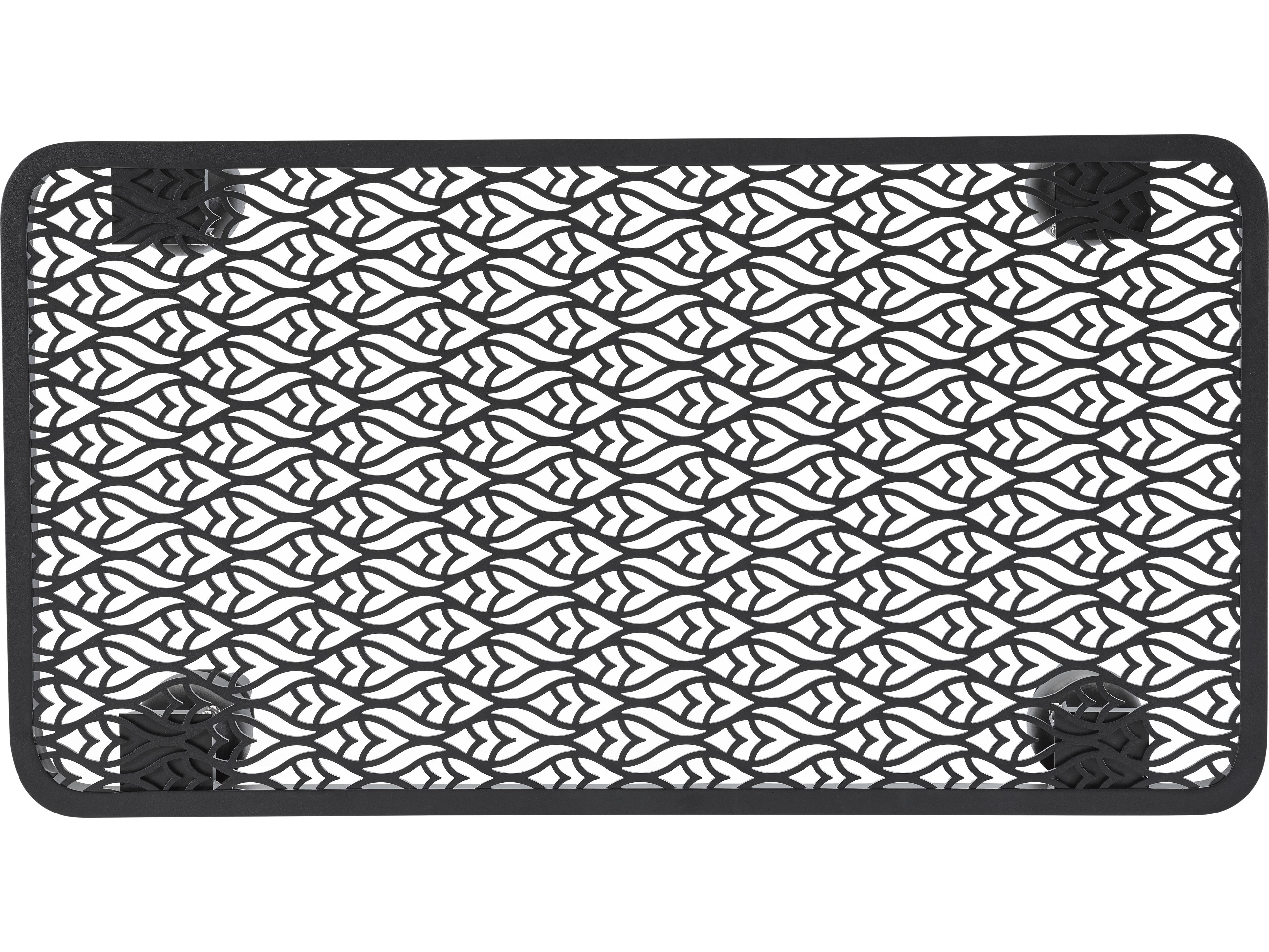 Lane Venture Hemingway Plantation Black Truffle Cast Aluminum Rectangular Outdoor Coffee Table