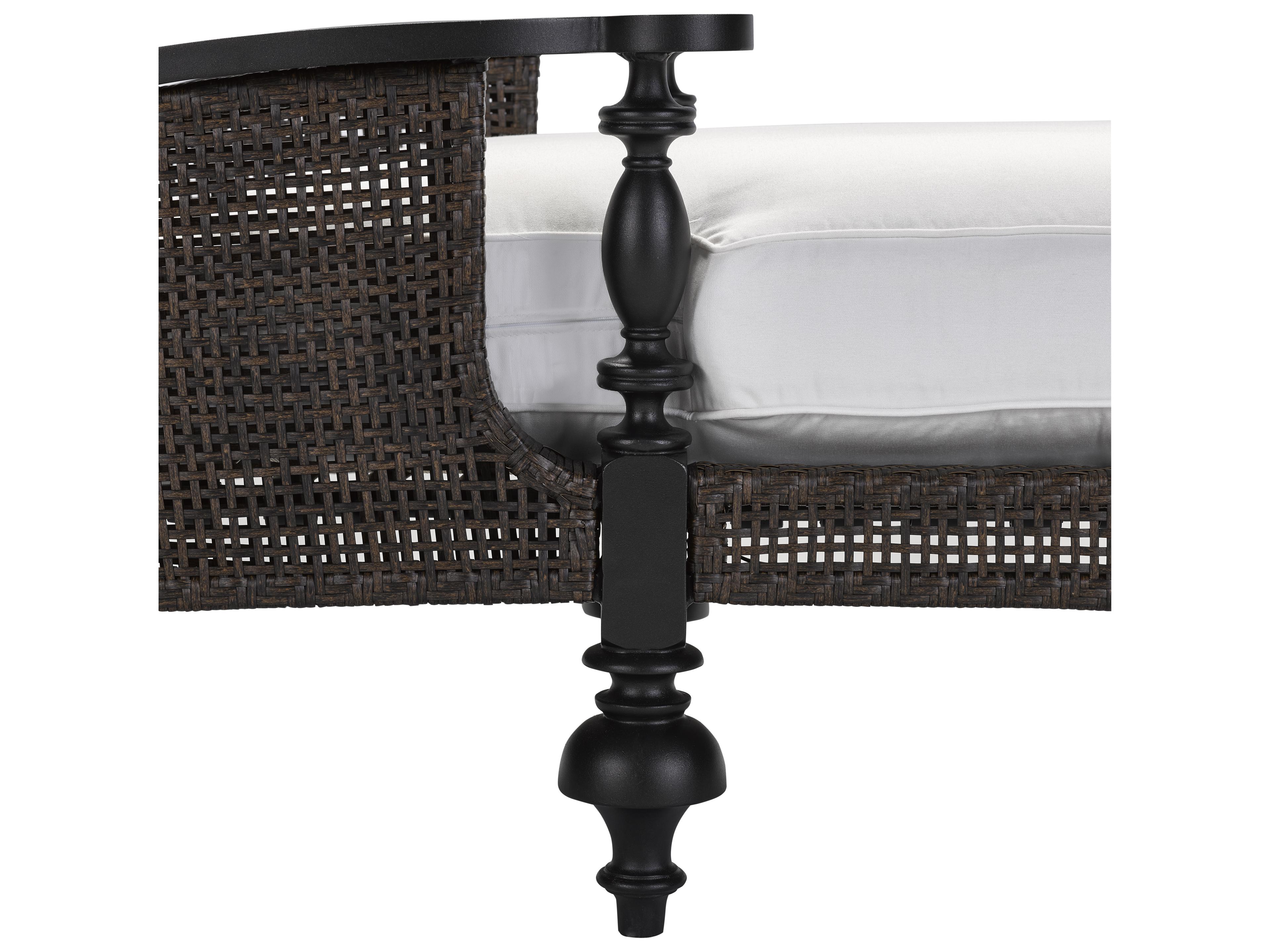 Lane Venture Hemingway Plantation Black Truffle Cast Aluminum Adjustable Patio Chaise