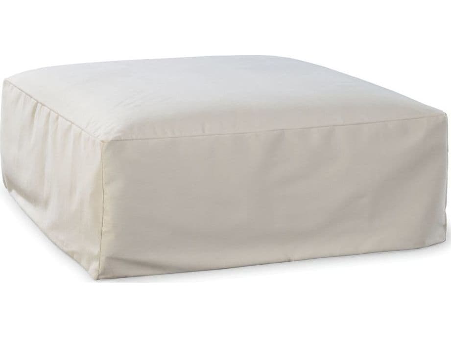 Lane Venture Elena Fabric Cushion 48'' Square Coffee Outdoor Patio Ottoman