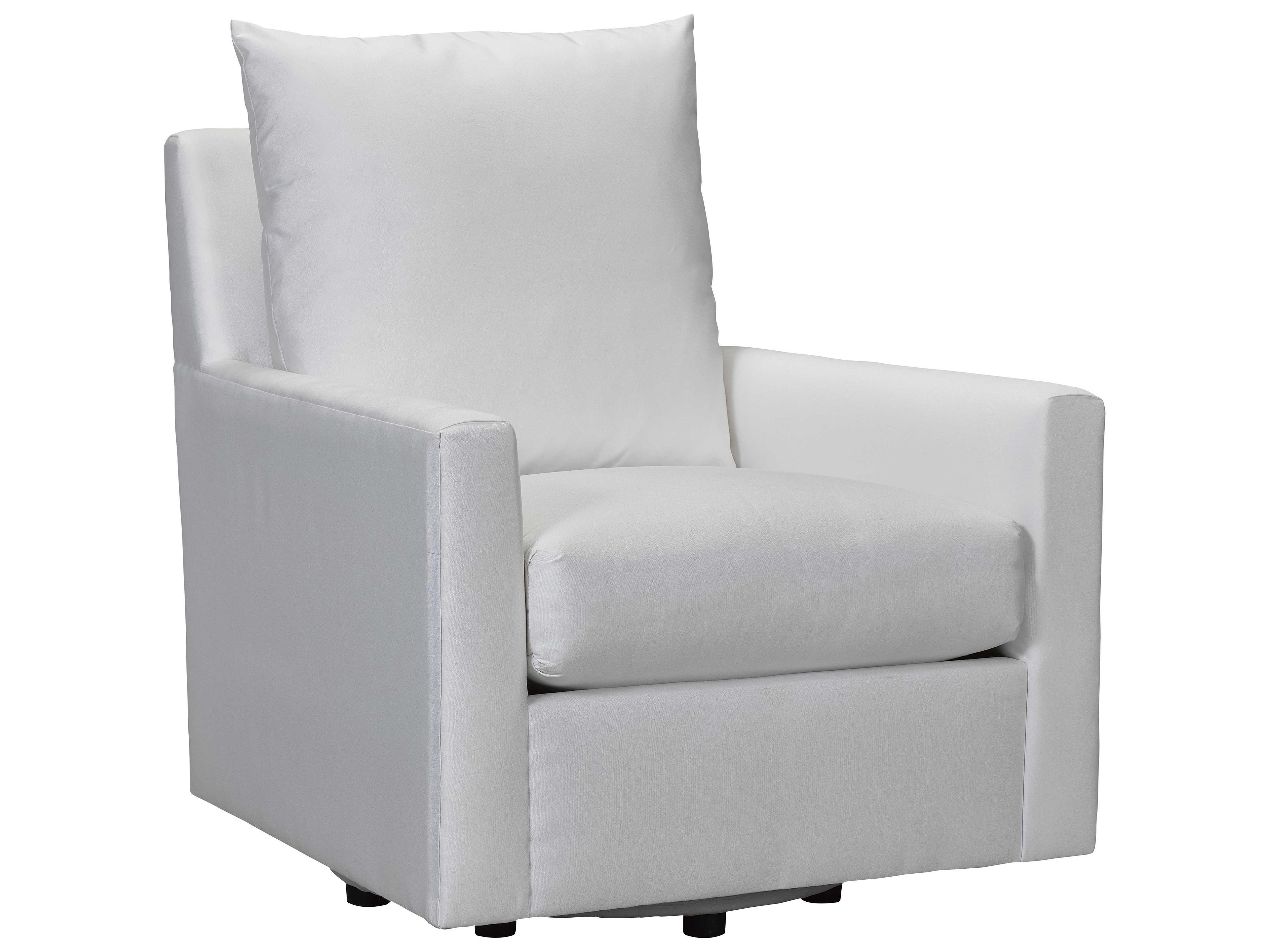 Lane Venture Charlotte Fabric Cushion Swivel Outdoor Lounge Chair