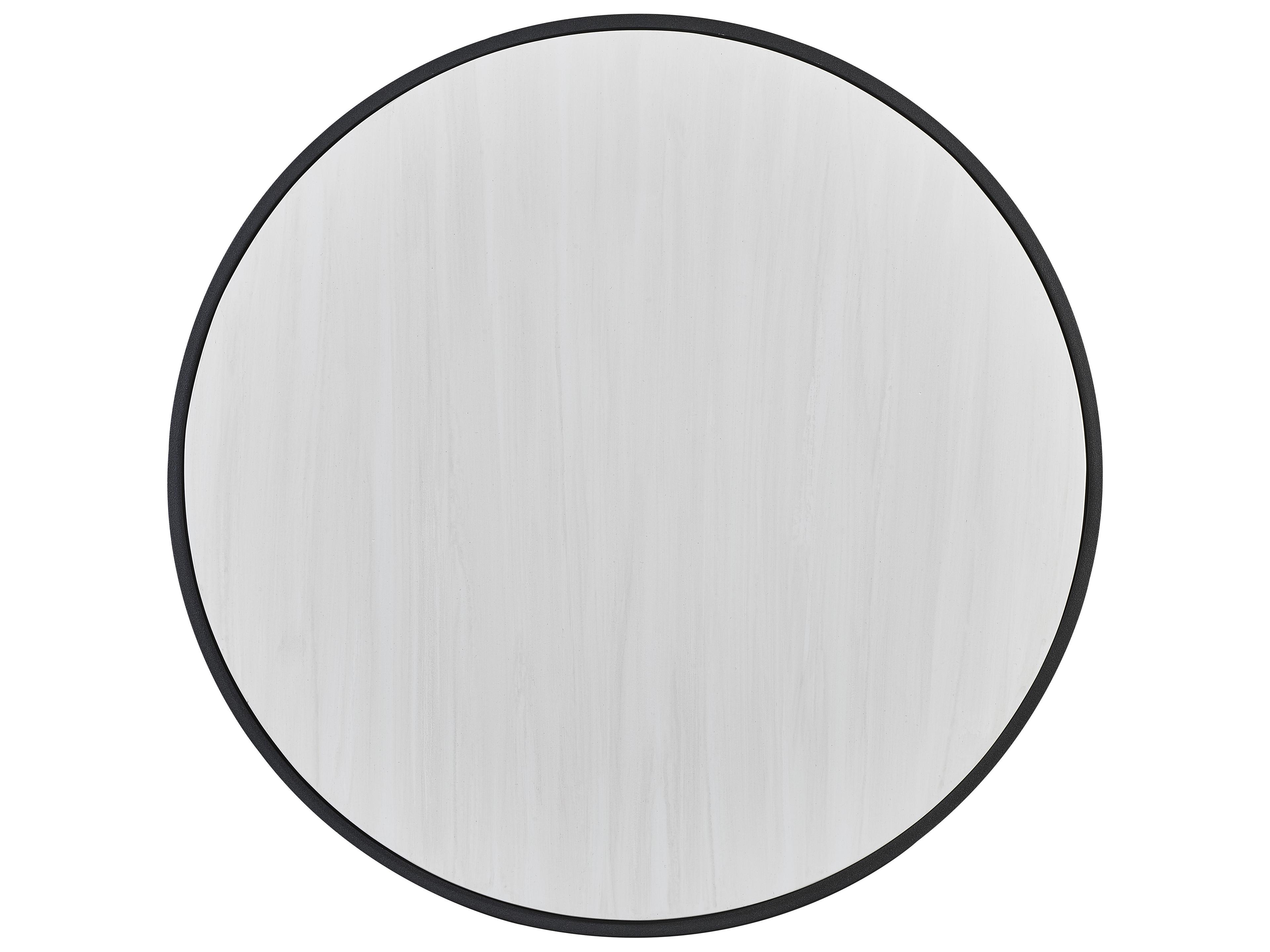 Lane Venture Winterthur Obsidian Black Aluminum Round Outdoor End Table