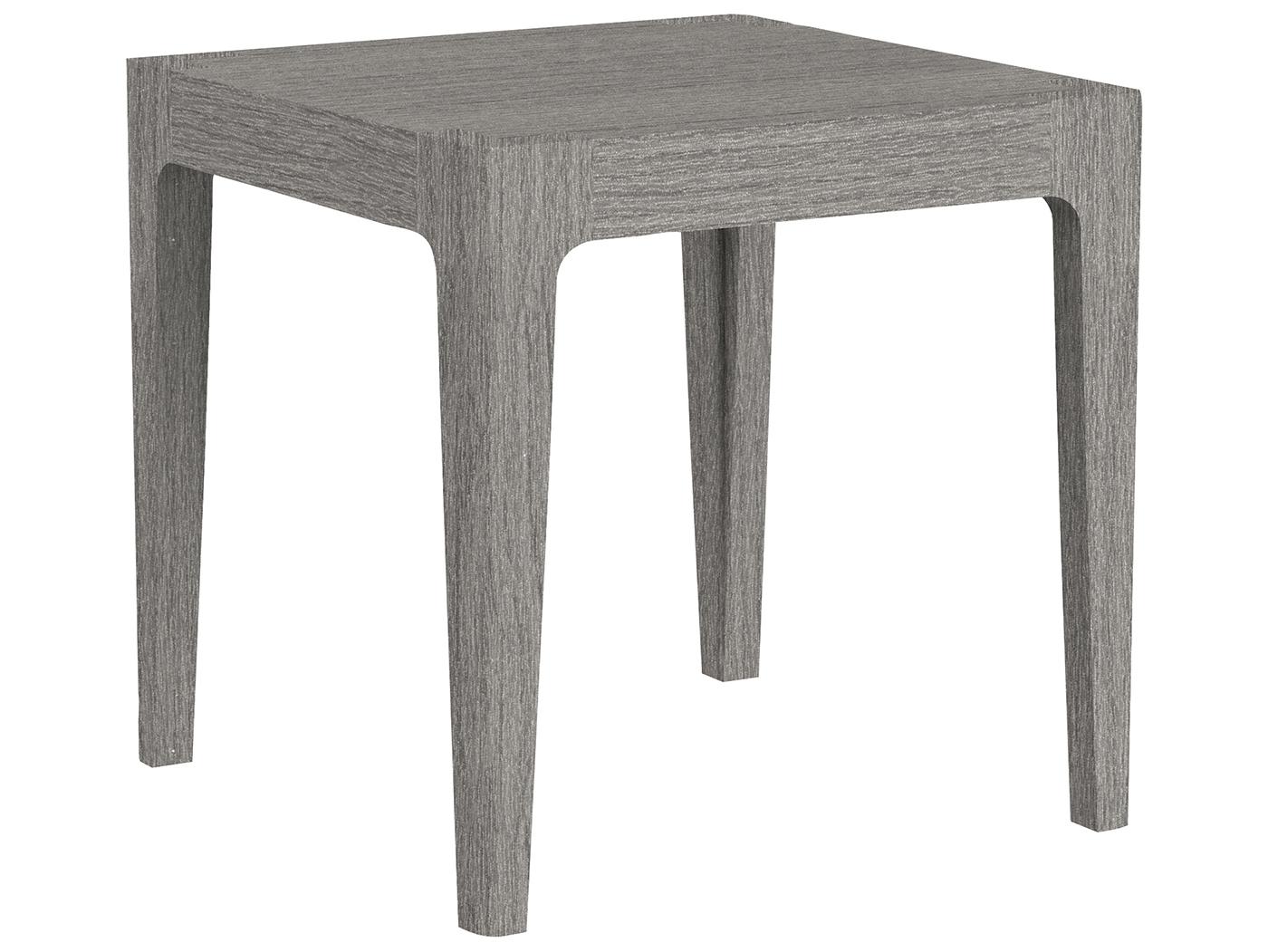 Lane Venture Avila Teak Paloma Grey Square Outdoor Patio End Table
