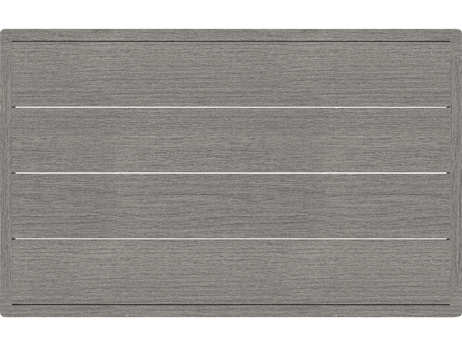 Lane Venture Avila Teak Paloma Grey Rectangular Patio Coffee Table