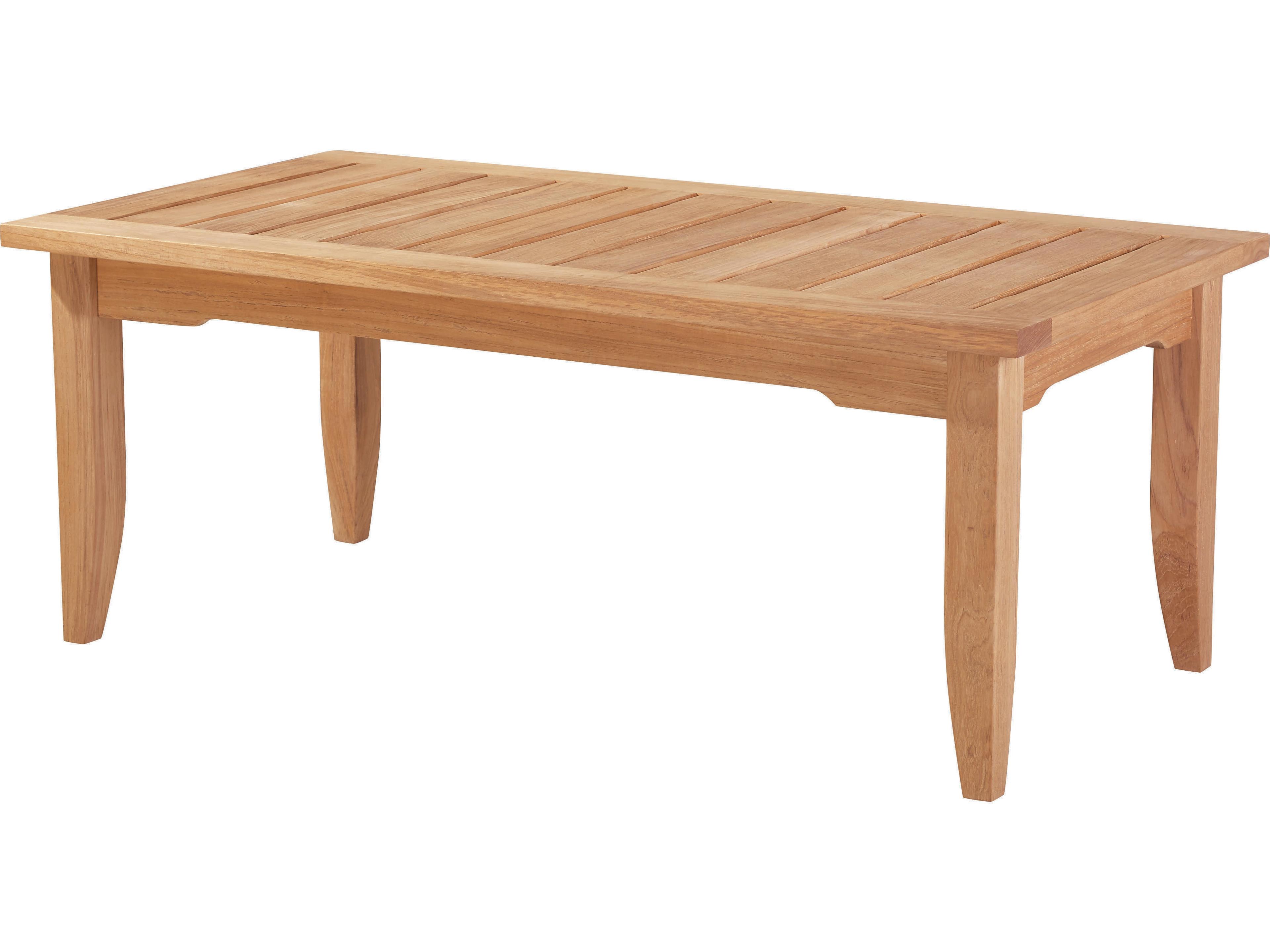 Lane Venture Edgewood Teak Rectangular Outdoor Coffee Table