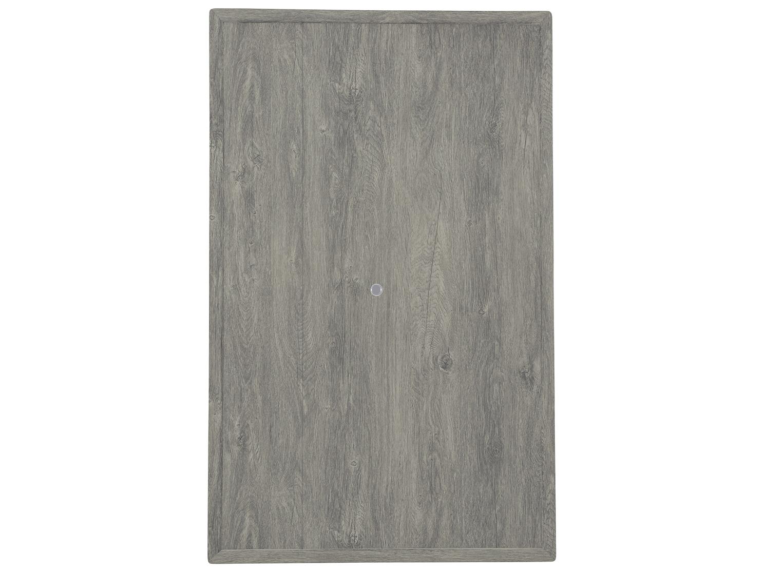 Lane Venture Lenox Hill Wicker Rectangular Outdoor Dining Table with Umbrella Hole