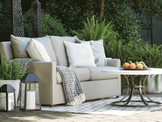 Lane Venture Charlotte Fabric Cushion Outdoor Lounge Set