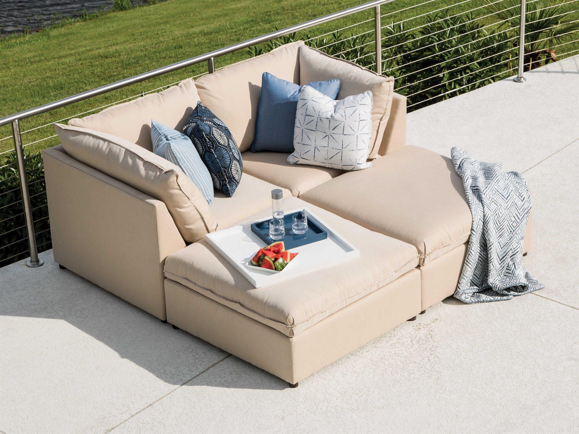 Lane Venture Colson Fabric Sectional Patio Lounge Set