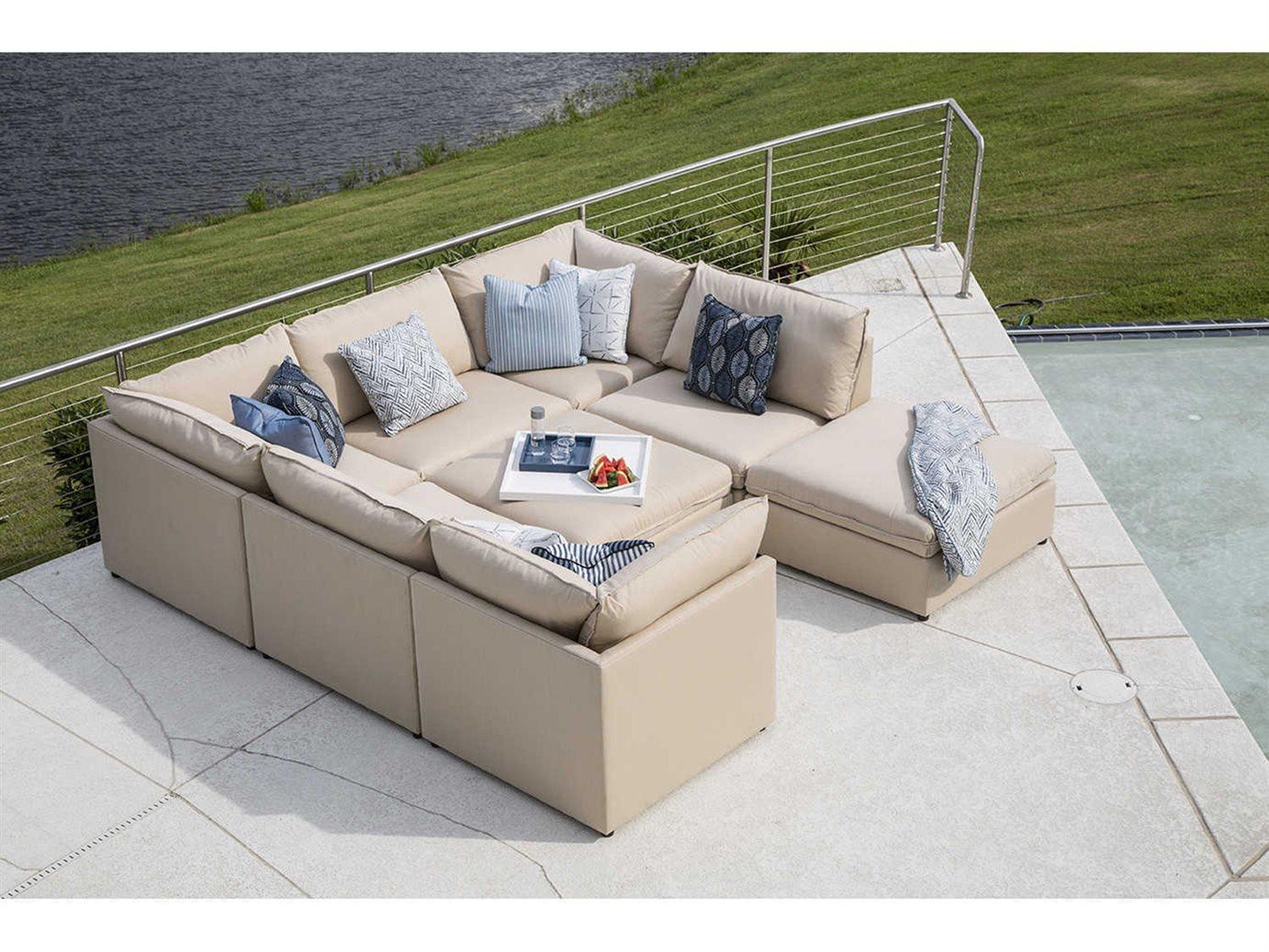 Lane Venture Colson Fabric Sectional Patio Lounge Set