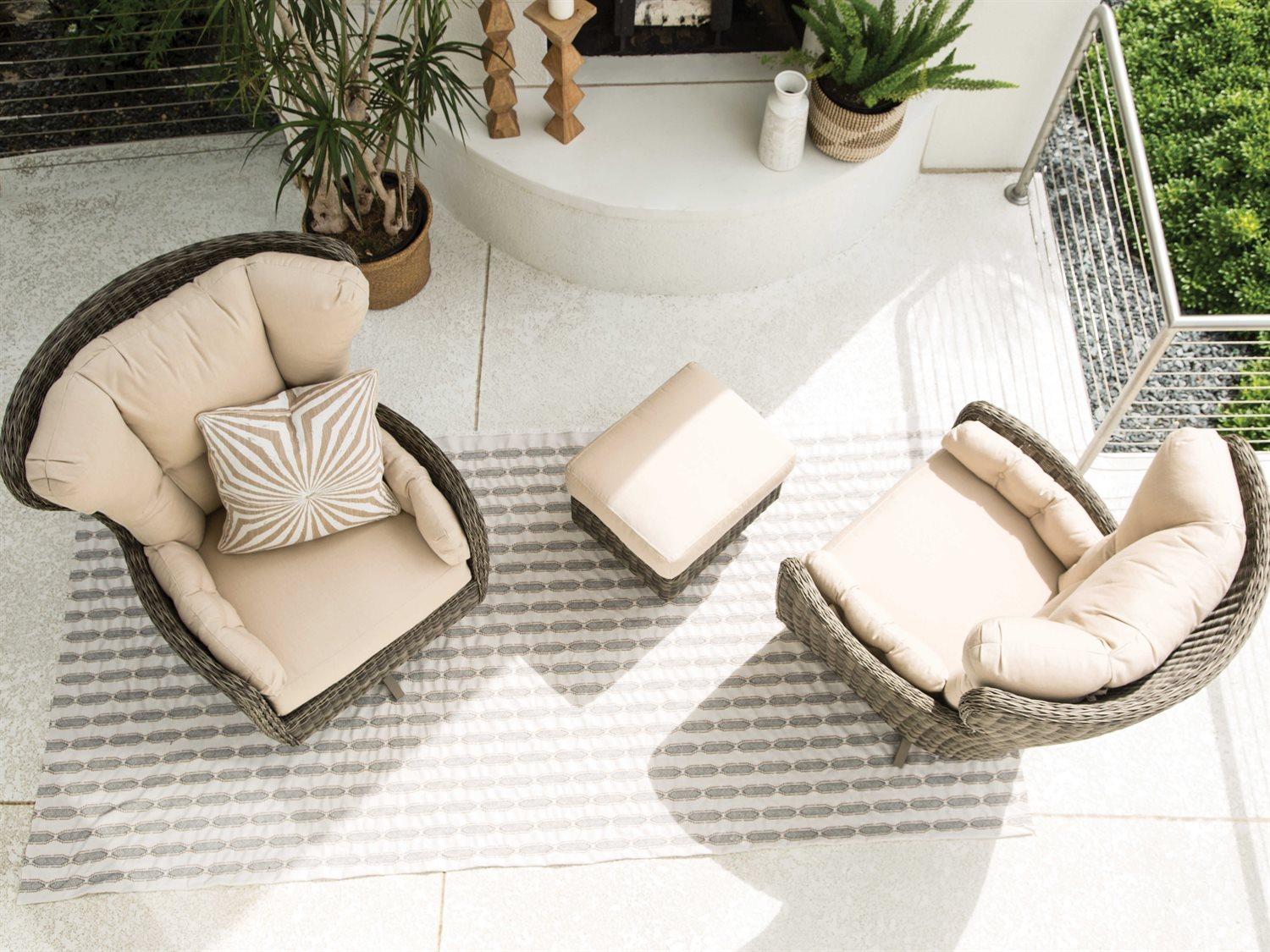 Lane Venture Cocoon Wicker Outdoor Lounge Set