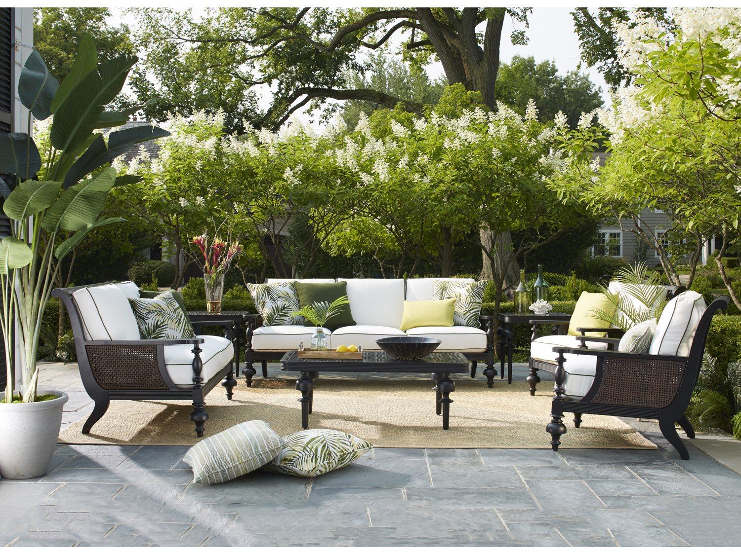 Lane Venture Hemingway Plantation Cast Aluminum Outdoor Patio Lounge Set