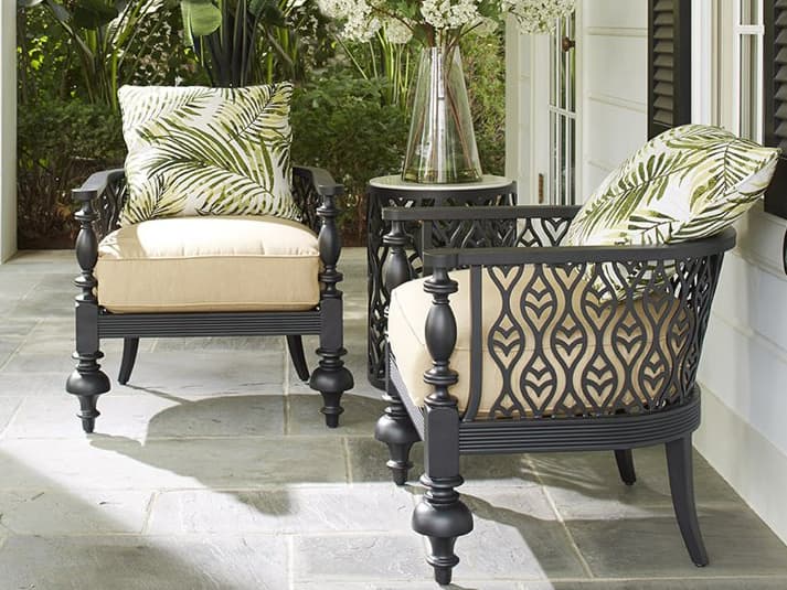 Lane Venture Hemingway Plantation Cast Aluminum Outdoor Patio Lounge Set