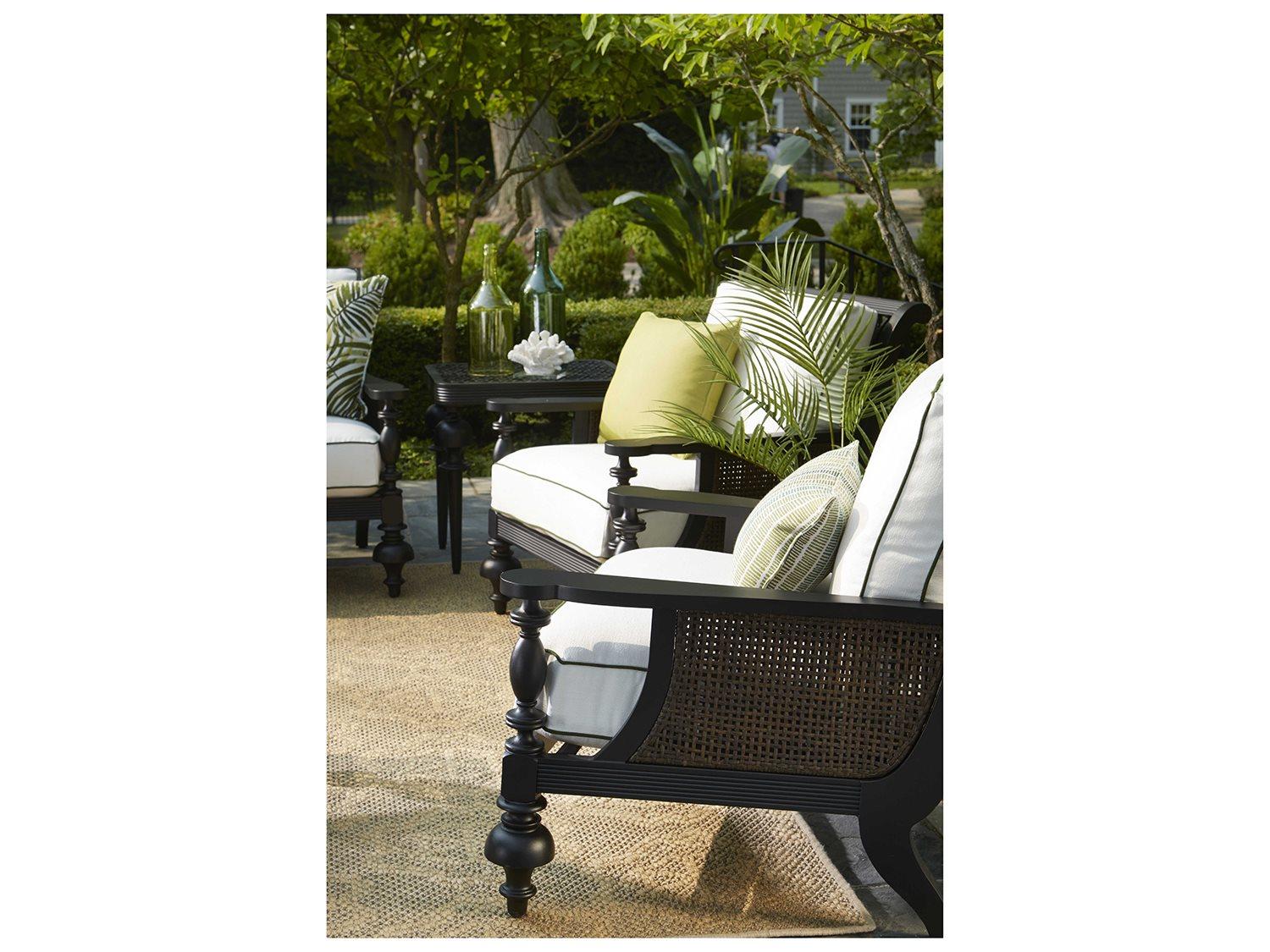 Lane Venture Hemingway Plantation Cast Aluminum Conversation Patio Lounge Set