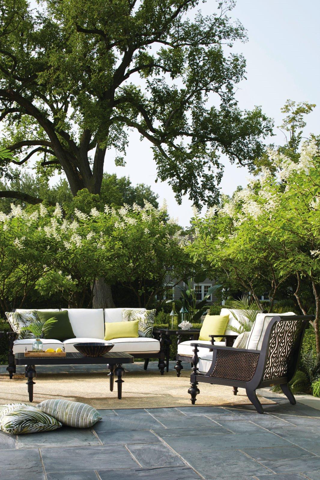 Lane Venture Hemingway Plantation Black Truffle Cast Aluminum Lounge Set