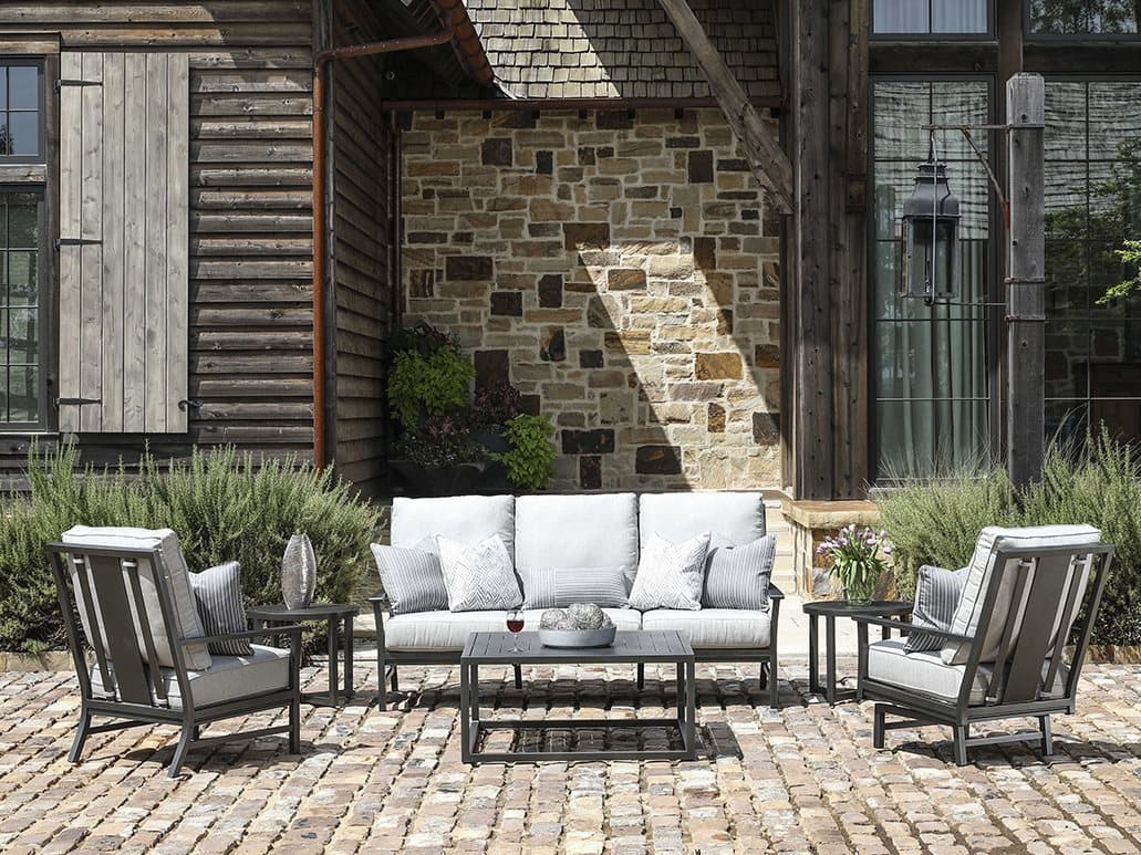 Lane Venture Montana Aluminum Outdoor Patio Lounge Set