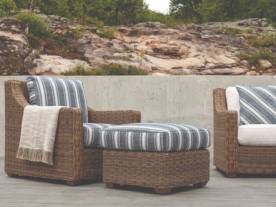 Lane Venture Oasis Wicker Cushion Outdoor Lounge Set