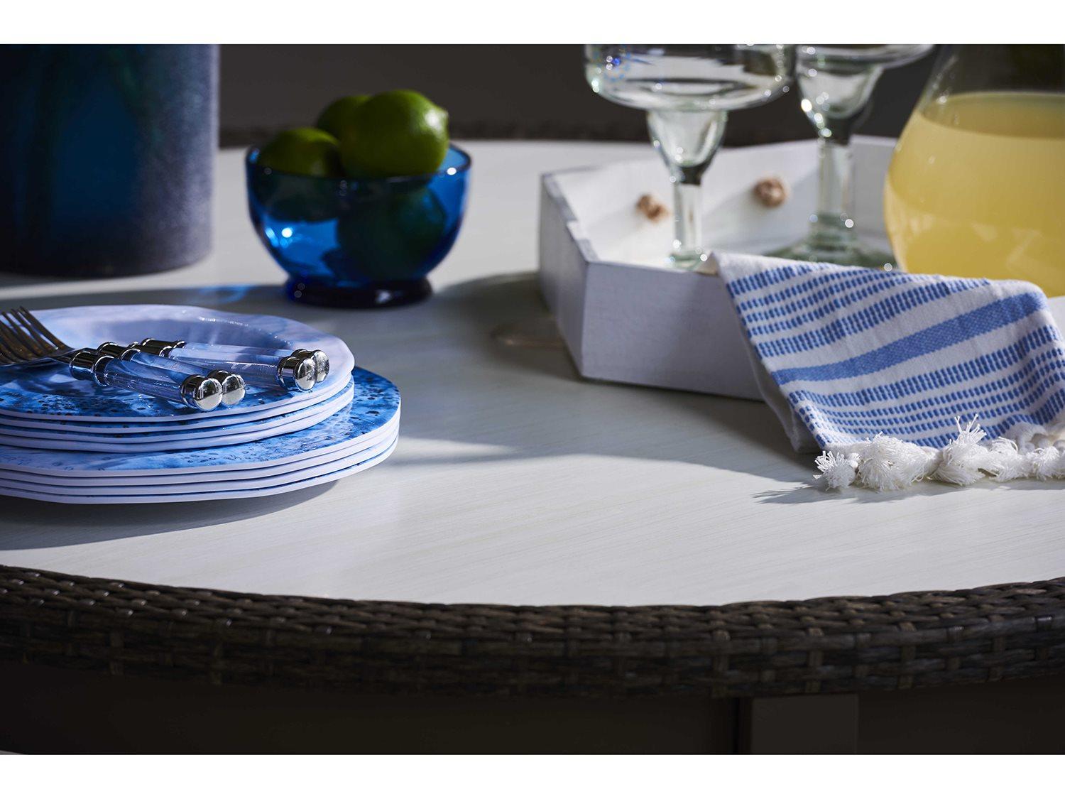 Lane Venture Oasis Wicker Patio Dining Set