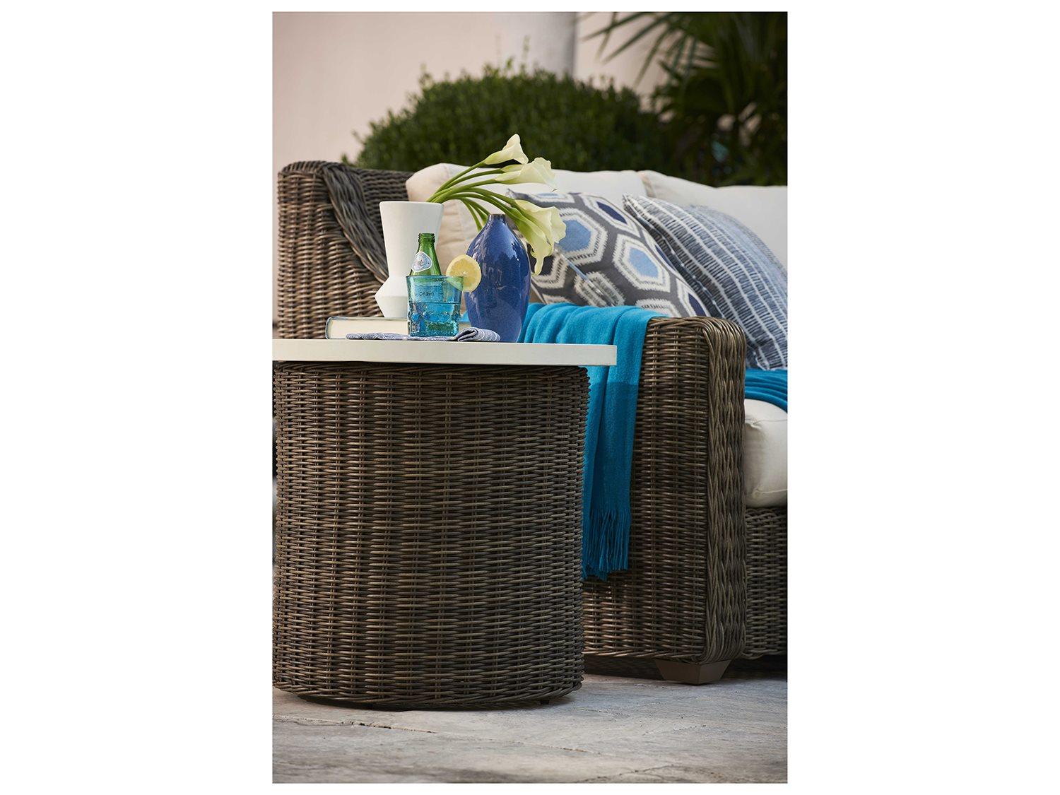 Lane Venture Oasis Wicker Sectional Outdoor Patio Lounge Set