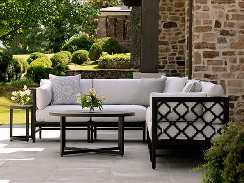 Lane Venture Willow Aluminum Cushion Outdoor Lounge Set