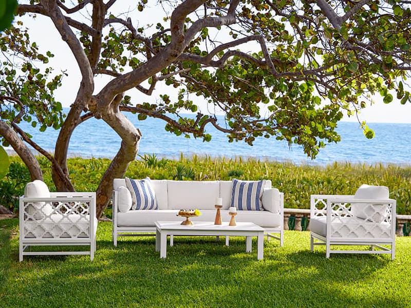 Lane Venture Willow Garden Aluminum Cushion Patio Lounge Set