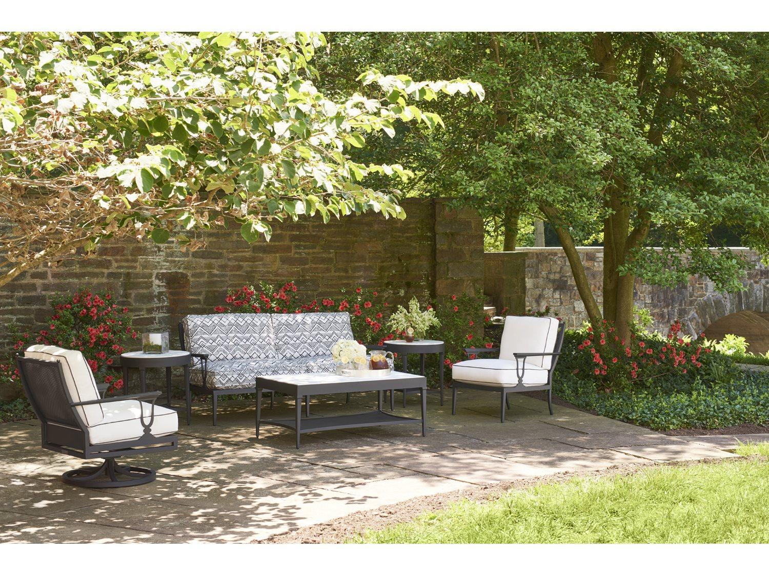 Lane Venture Winterthur Estate Aluminum Outdoor Patio Lounge Set