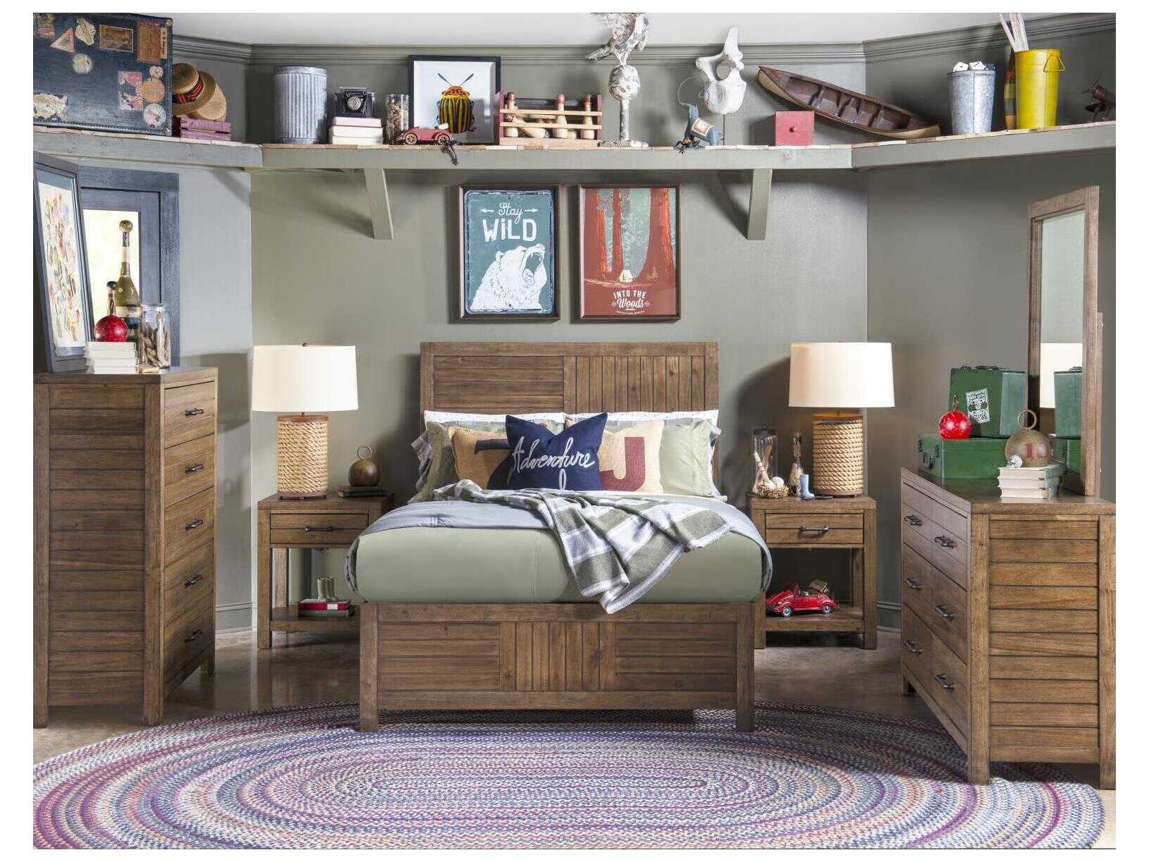 Legacy Classic Summer Camp 1-Drawer Acacia Wood Nightstand