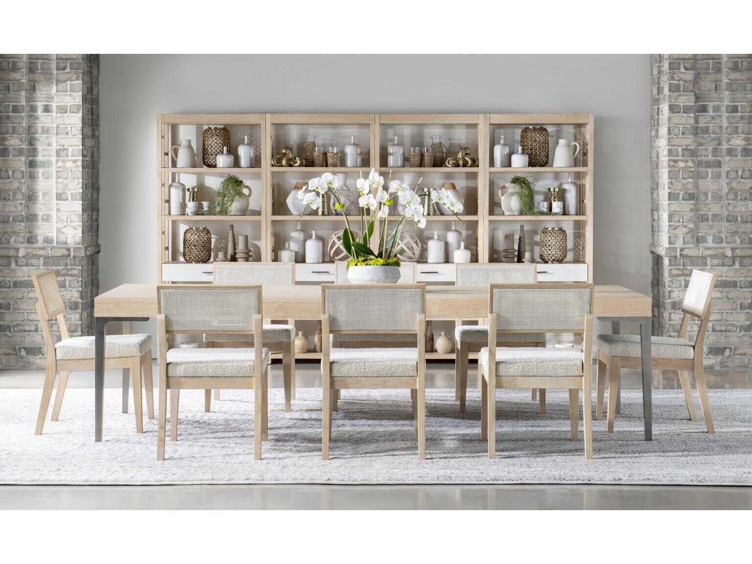 Legacy Classic Biscayne Hardwood Brown Upholstered Armless Dining Chair