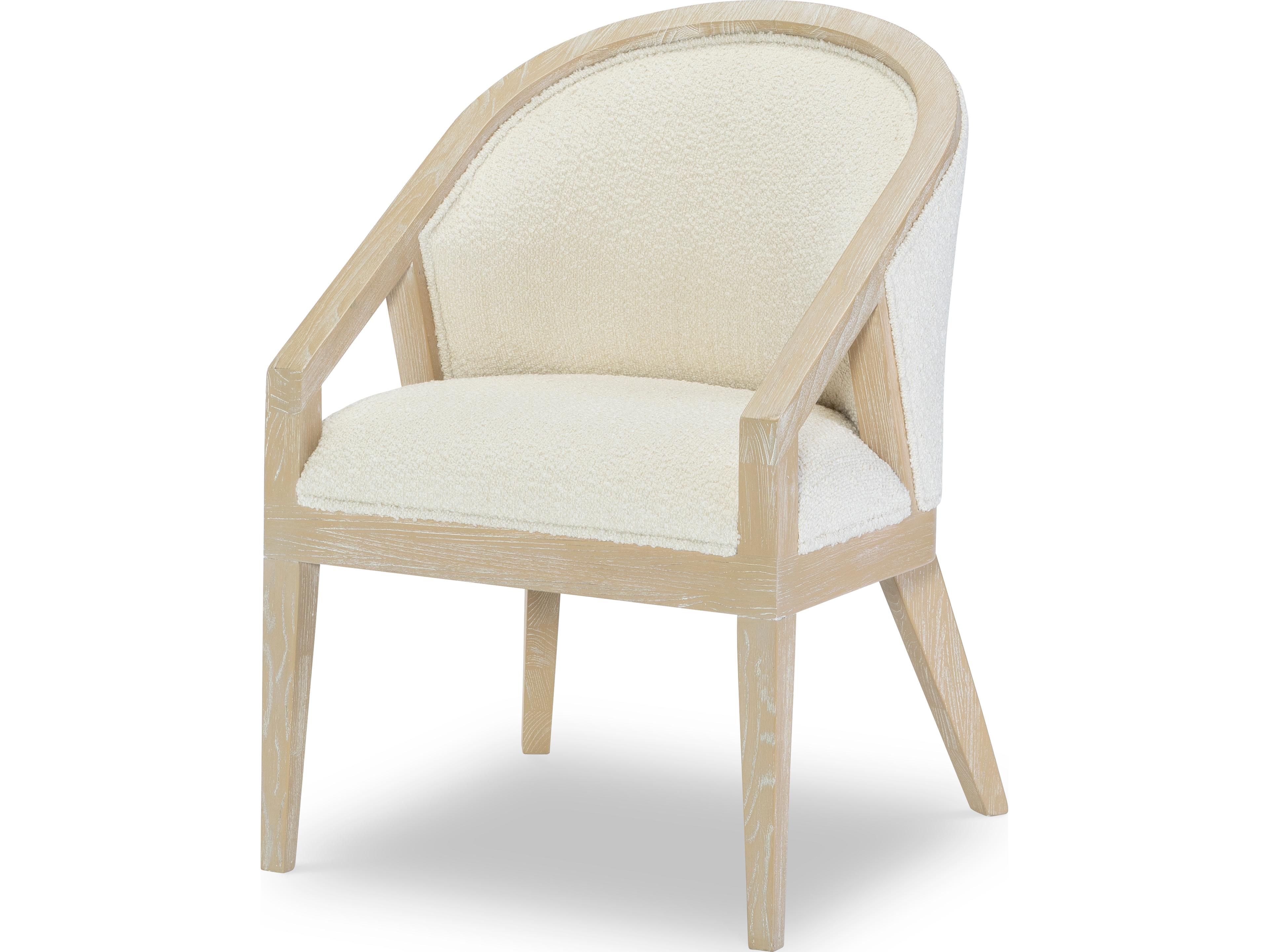 Legacy Classic Biscayne Hardwood Brown Upholstered Arm Dining Chair