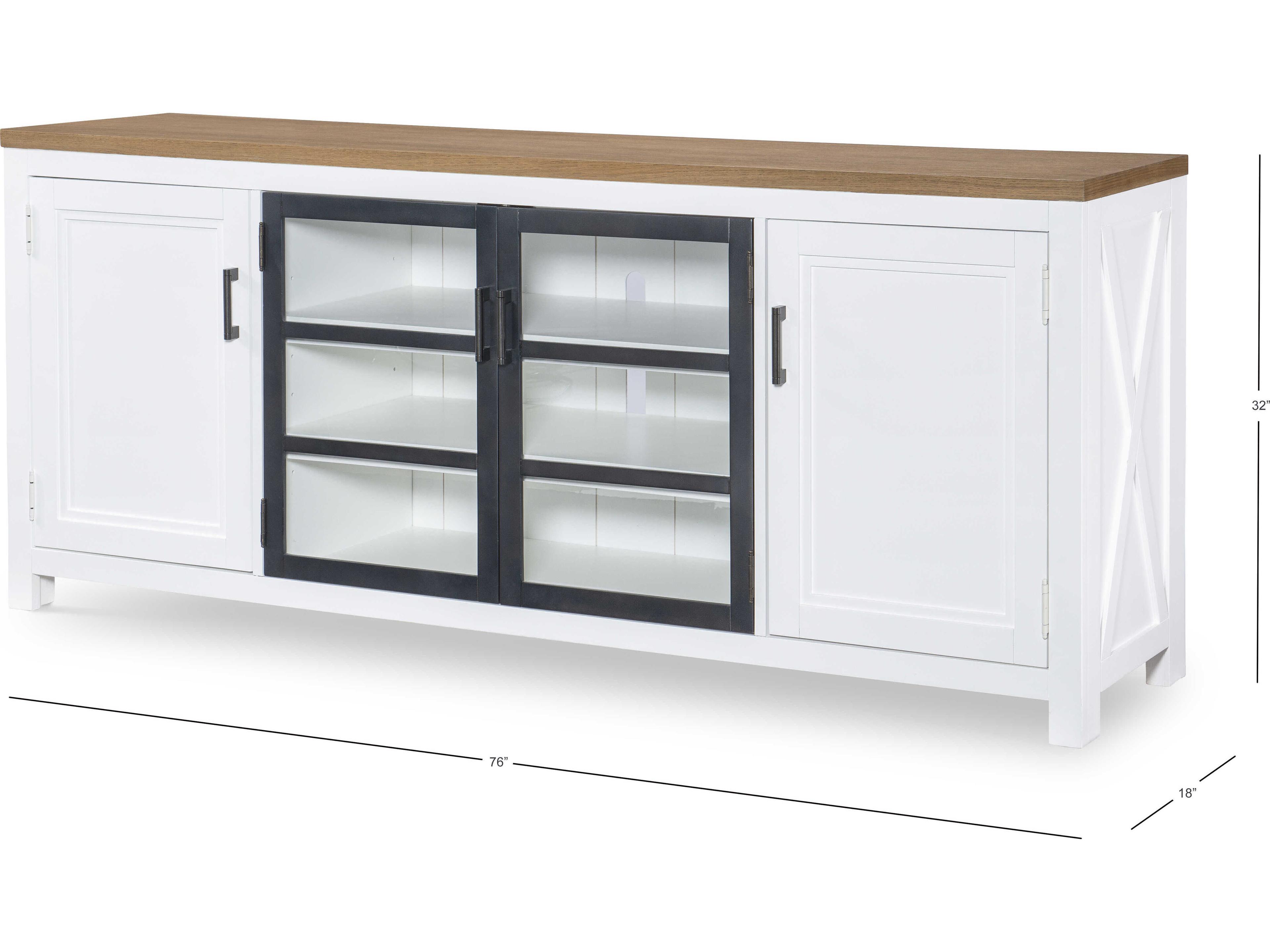 Legacy Classic Franklin 76" Hardwood White Media Console