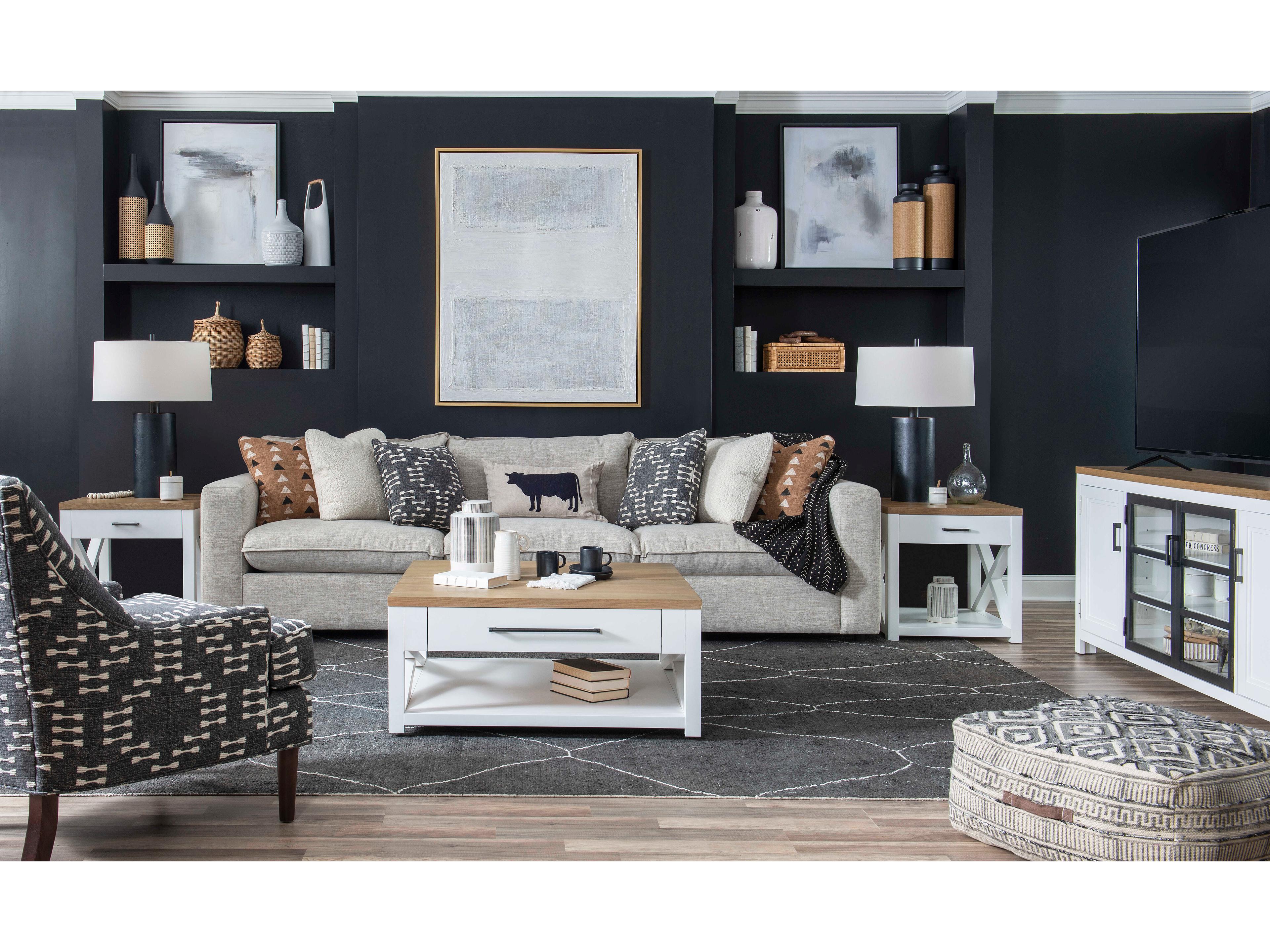 Legacy Classic Franklin 76" Hardwood White Media Console